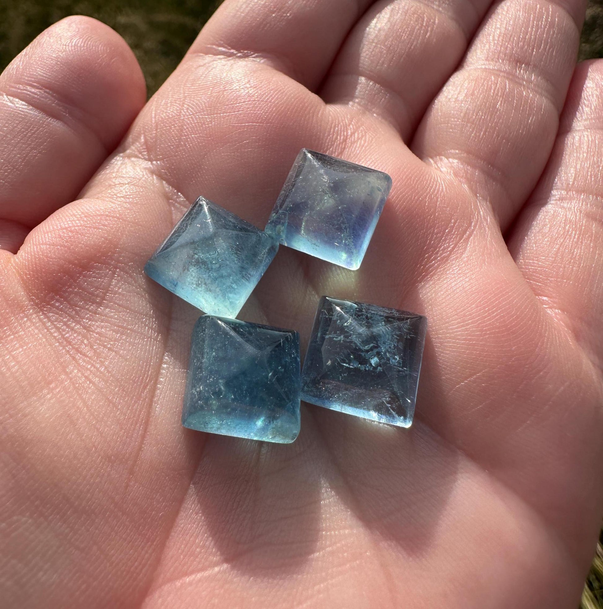 One (1) High Quality Aquamarine Mini Pyramid | Healing Crystal