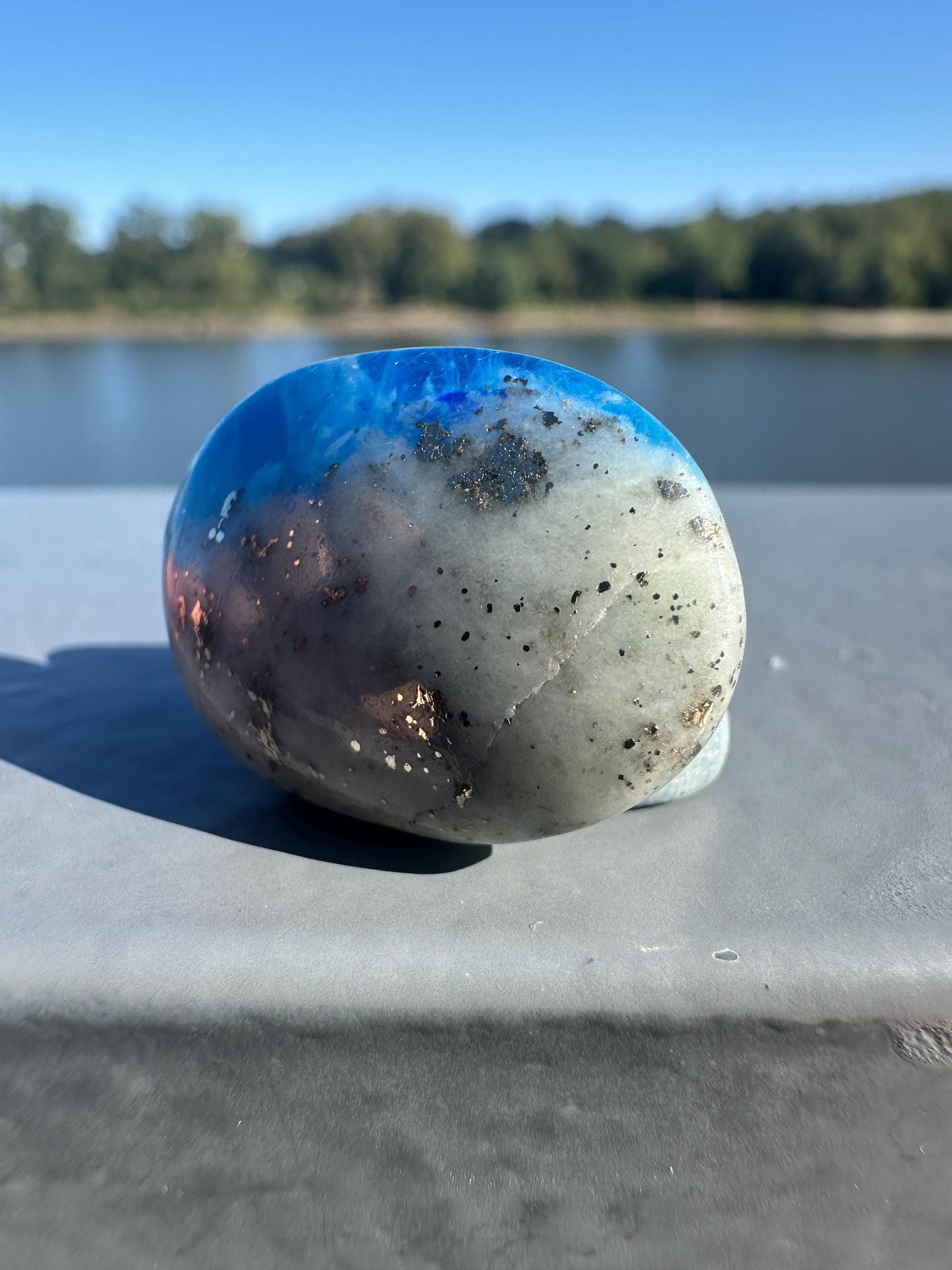 Stunning Natural Afghanite Small Palm Stone Crystal