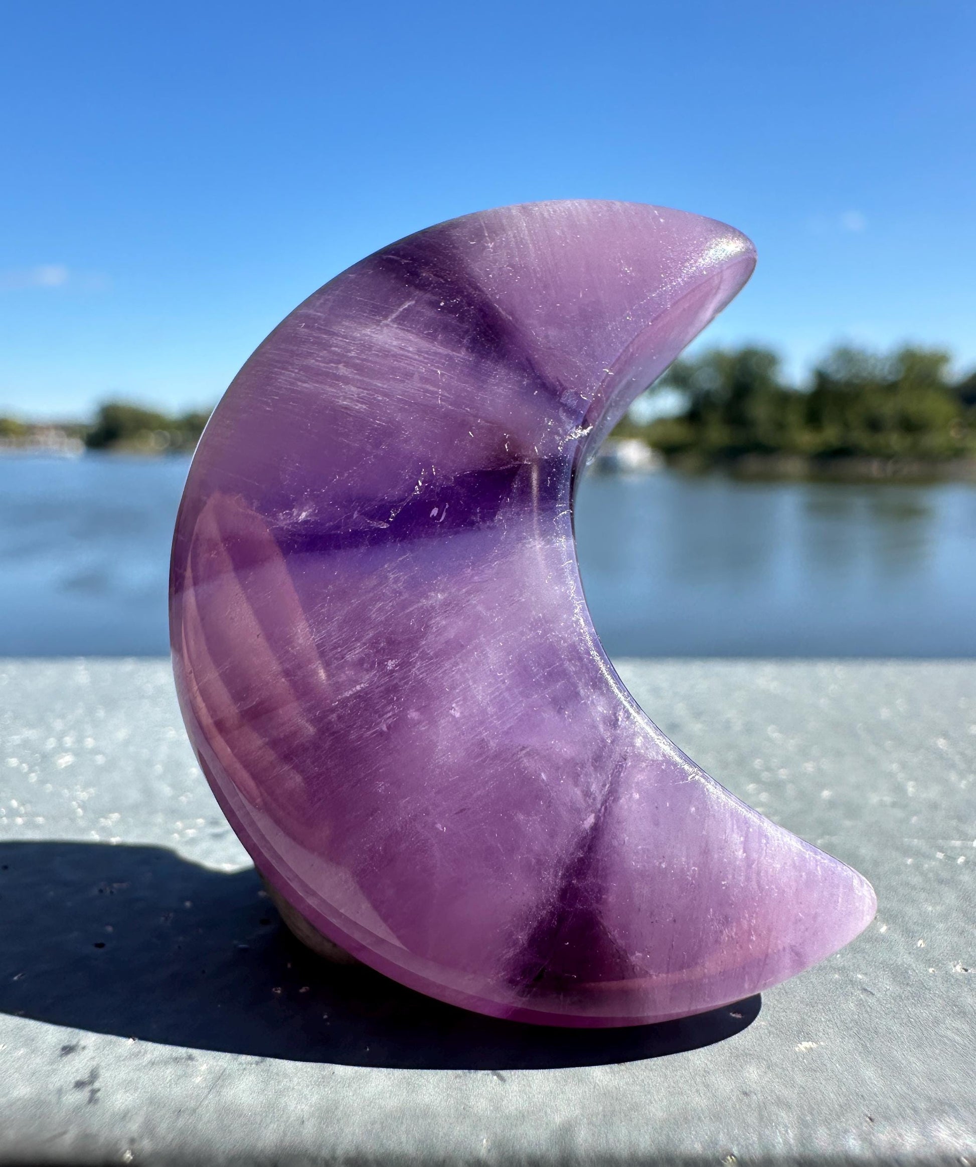 Trapiche Amethyst Half Moon | Cabochon Amethyst | Amethyst Crystal | Natural Trapiche | Star Amethyst