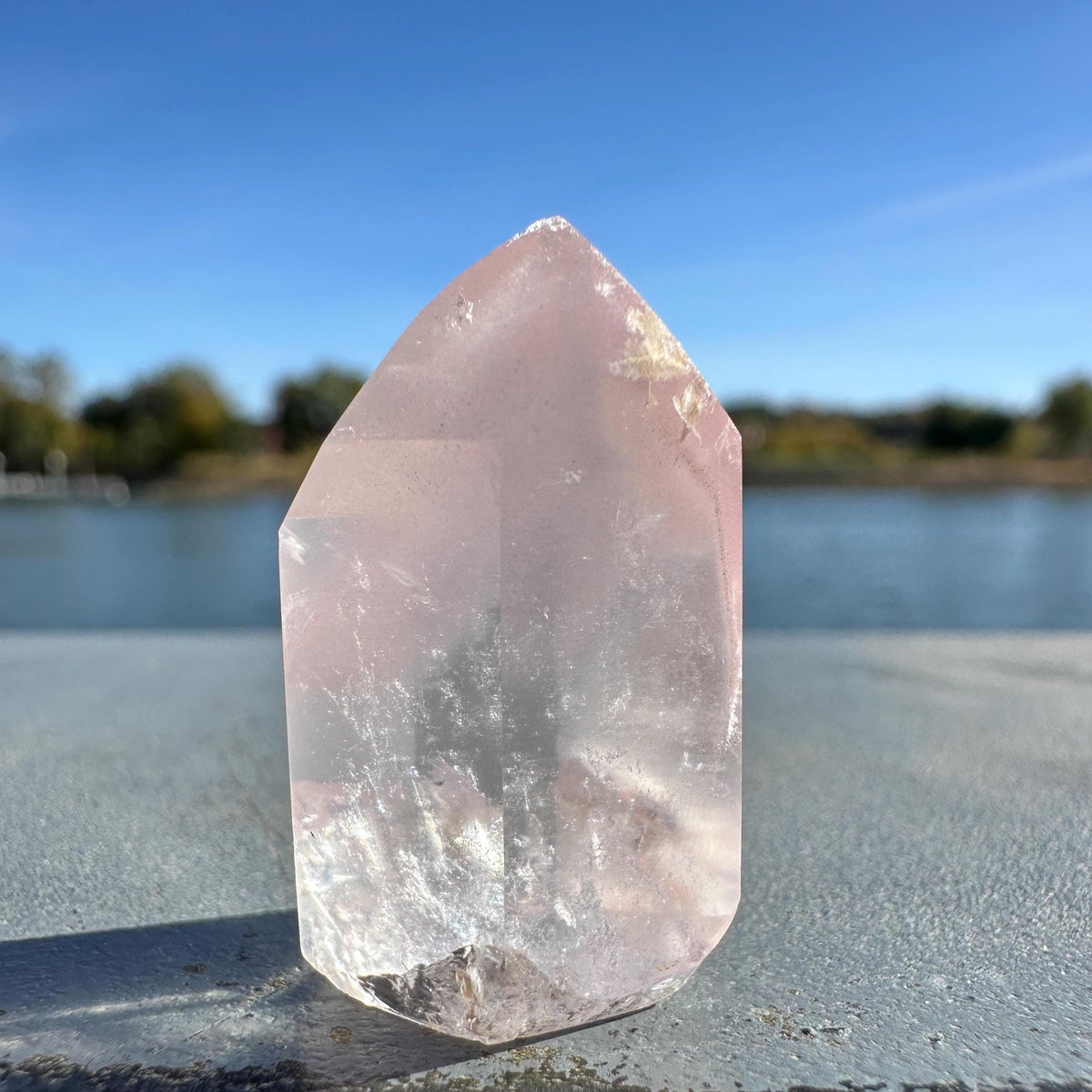 Rare Small Pink Lithium Point from Brazil | Lithium Tower | Lithium Crystal | Rare Crystals | Pink Lithium Crystal | Lithium Quartz