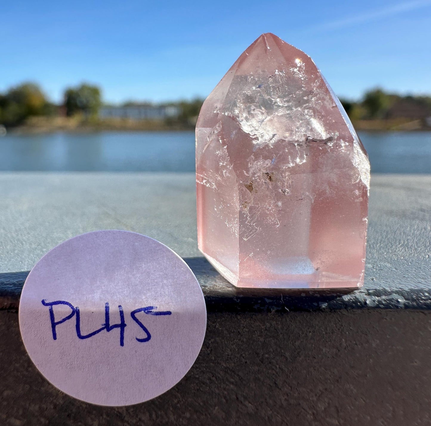 Rare Small Pink Lithium Point from Brazil | Lithium Tower | Lithium Crystal | Rare Crystals | Pink Lithium Crystal | Lithium Quartz