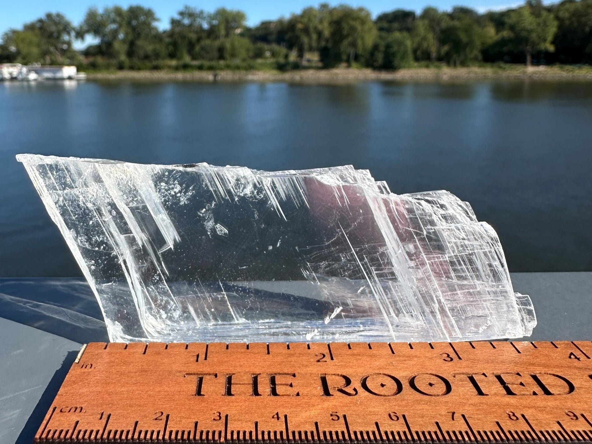 High Grade Crystal Clear Selenite, Satin Spar Slab | Charging and Cleansing Crystal