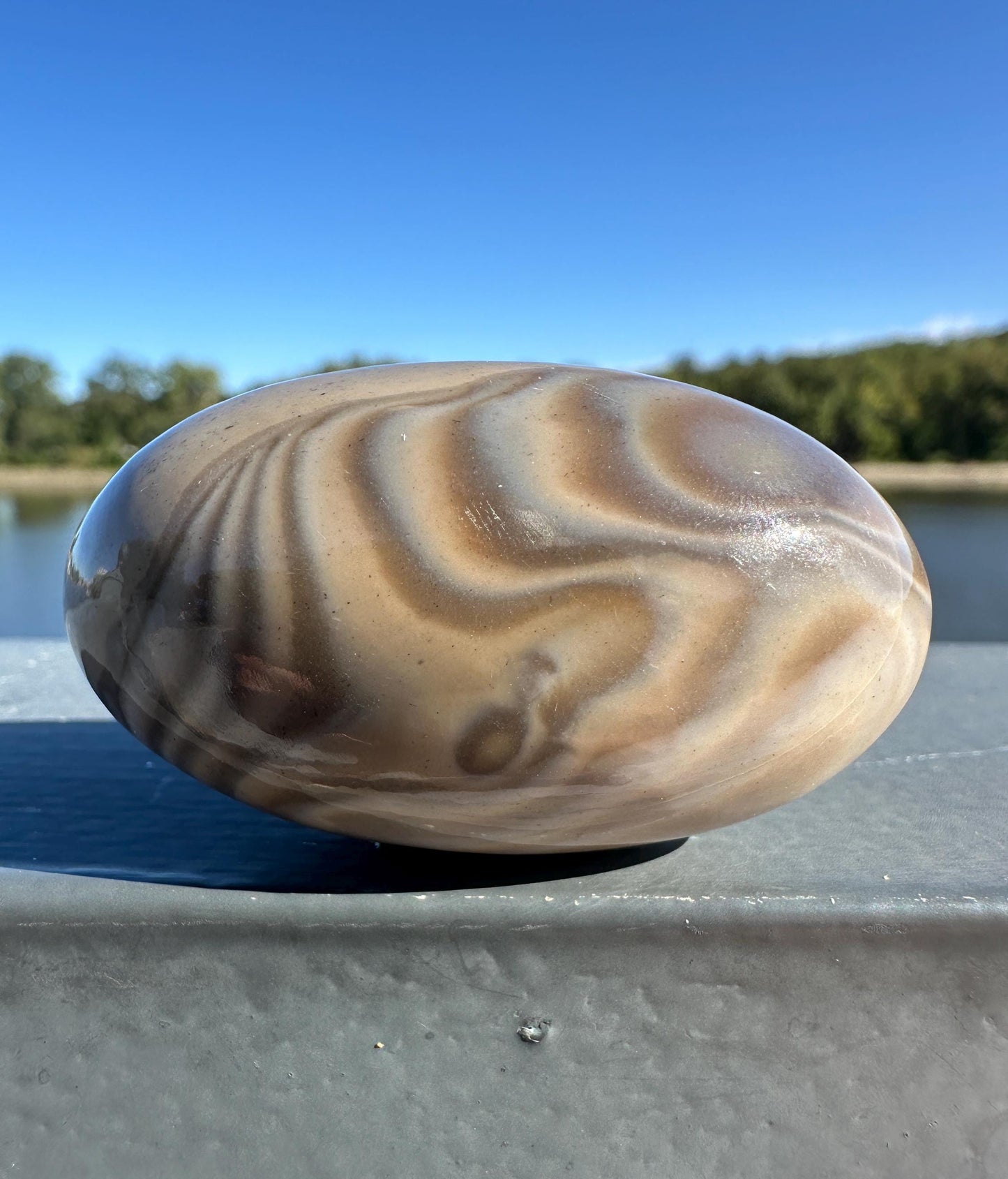 Gorgeous Banded Flintsone Shiva from Poland