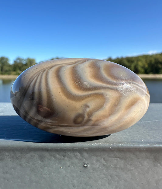 Gorgeous Banded Flintsone Shiva from Poland