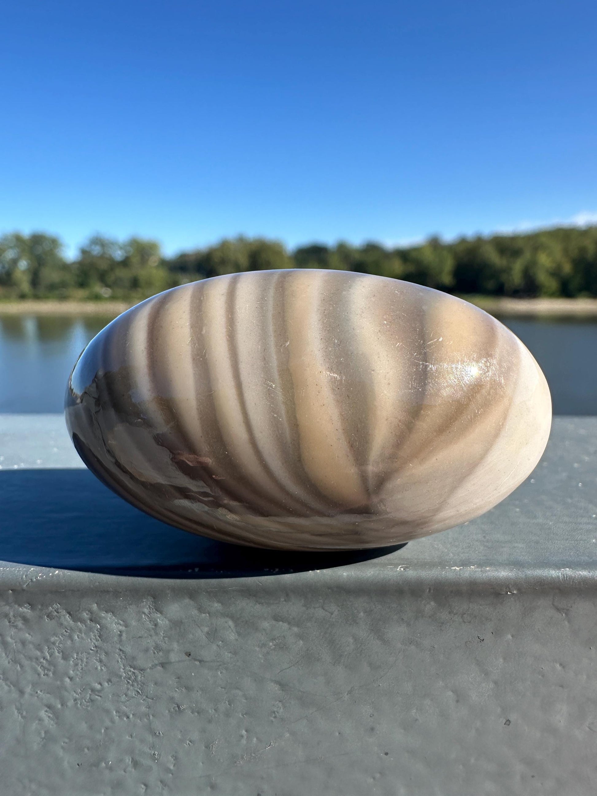 Gorgeous Banded Flintsone Shiva from Poland