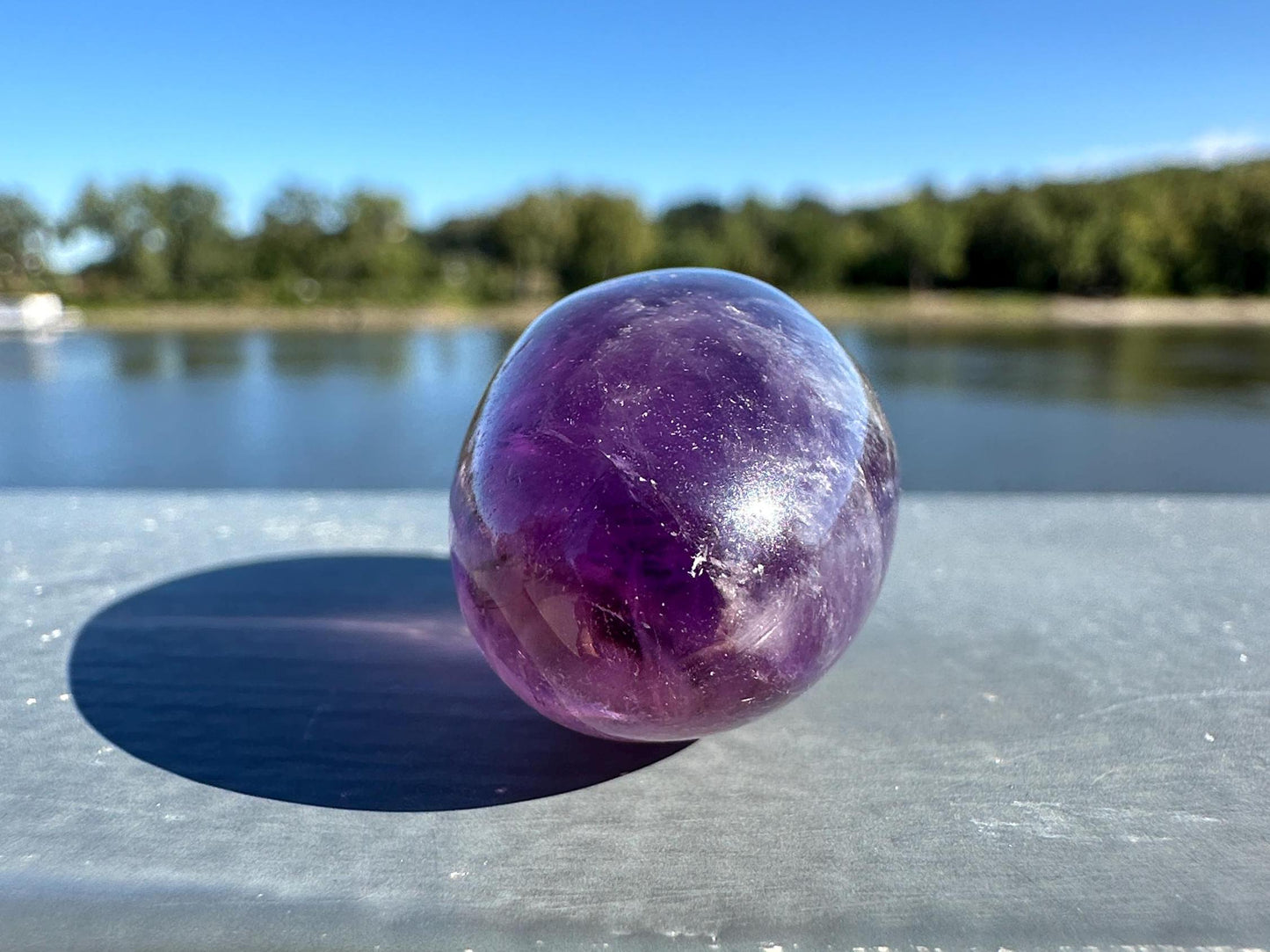 Stunning Ametrine Shiva Crystal Carving