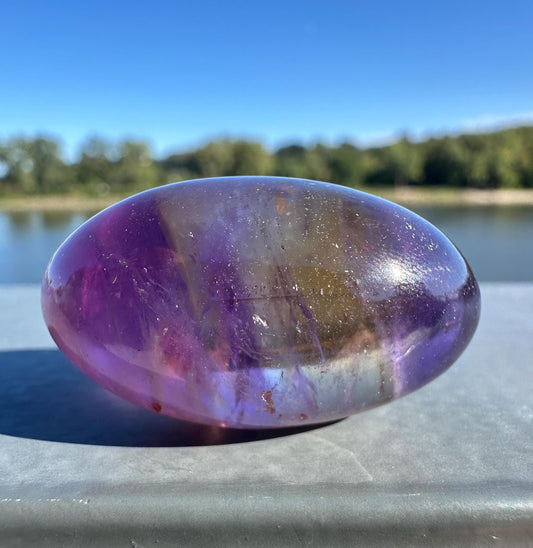 Stunning Ametrine Shiva Crystal Carving