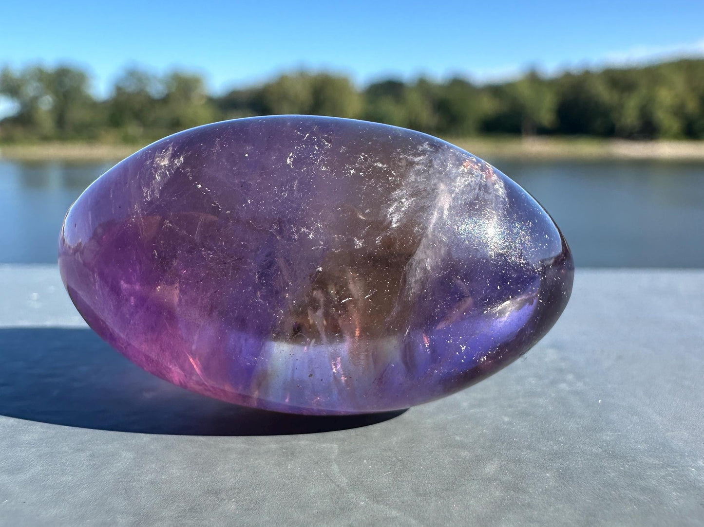 Stunning Ametrine Shiva Crystal Carving