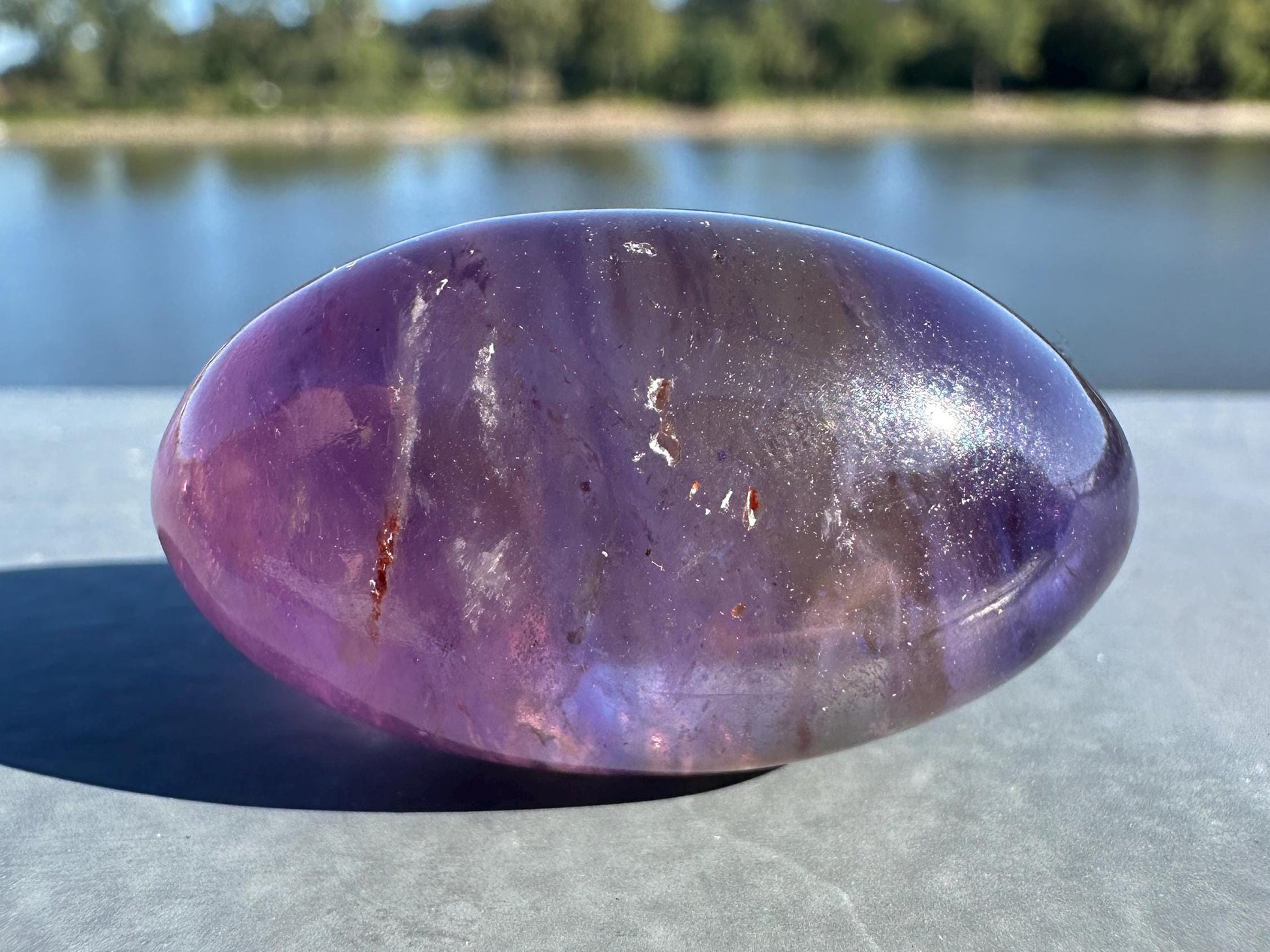 Stunning Ametrine Shiva Crystal Carving