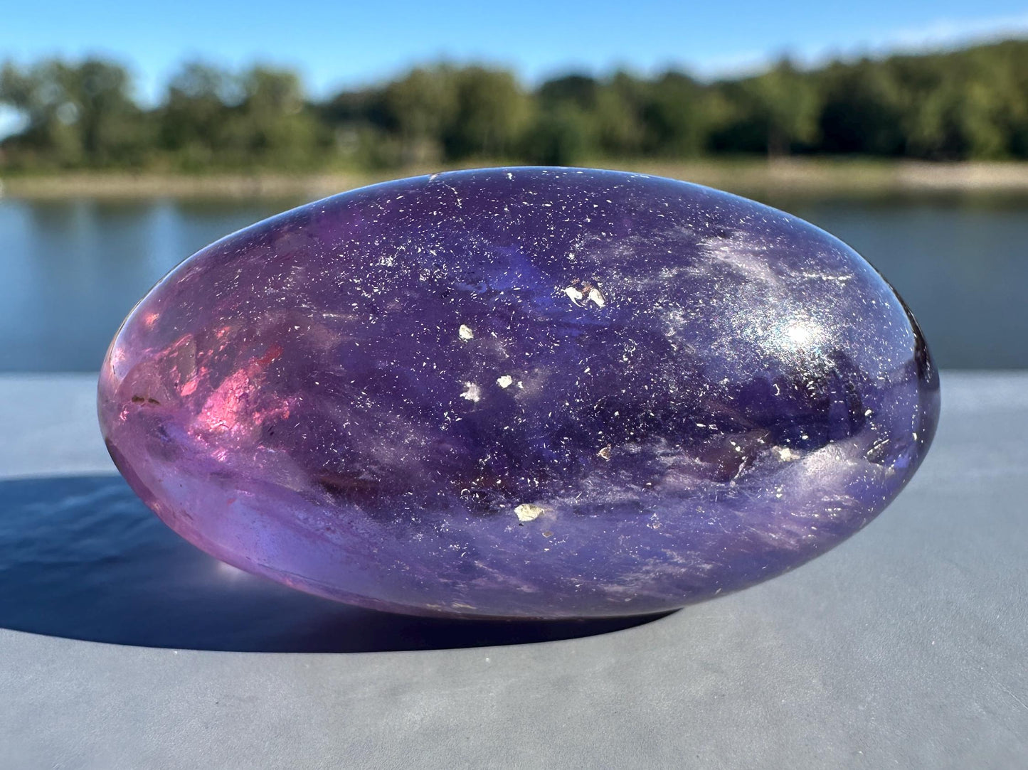 Stunning Ametrine Shiva Crystal Carving