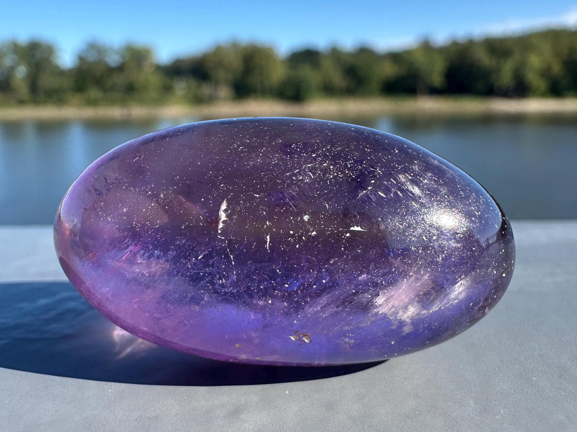 Stunning Ametrine Shiva Crystal Carving