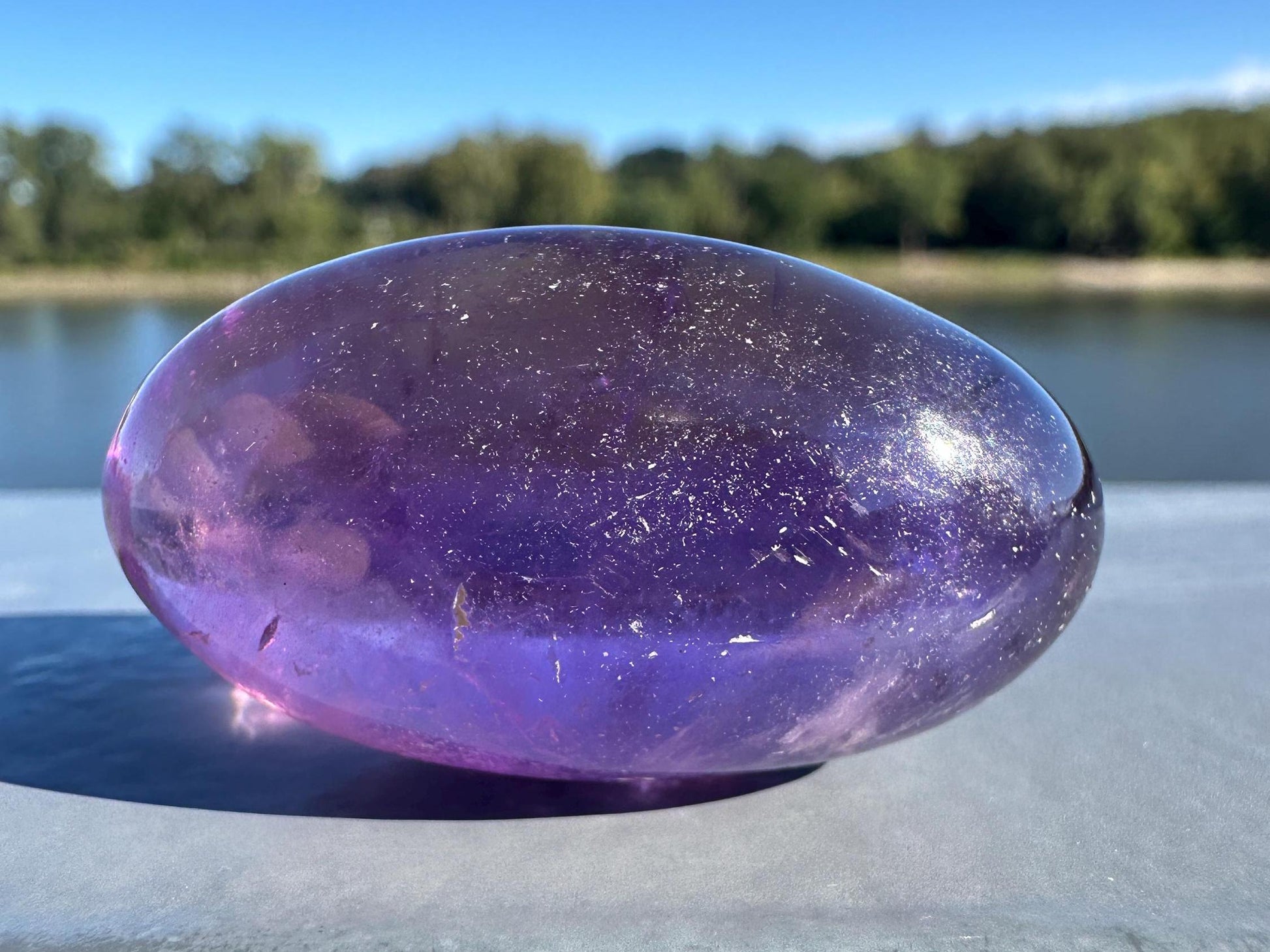 Stunning Ametrine Shiva Crystal Carving