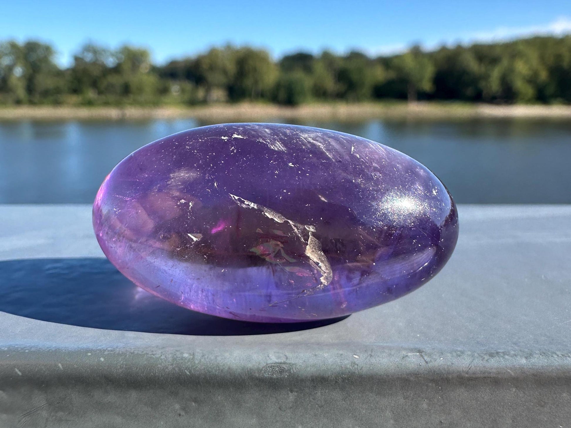 Stunning Ametrine Shiva Crystal Carving