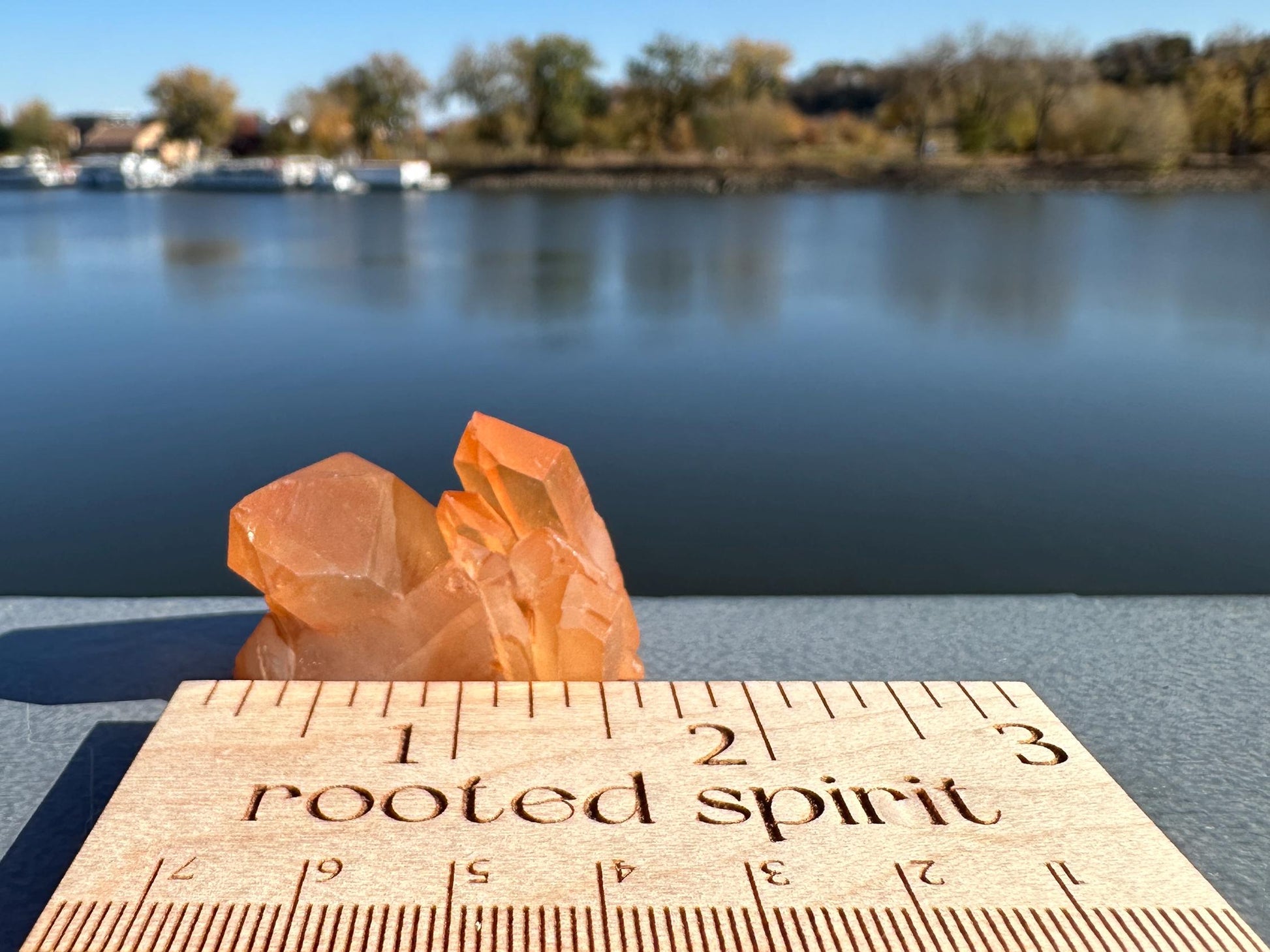 Beautiful Tangerine Quartz Small Cluster | Quartz Cluster | Raw Natural Crystal Cluster