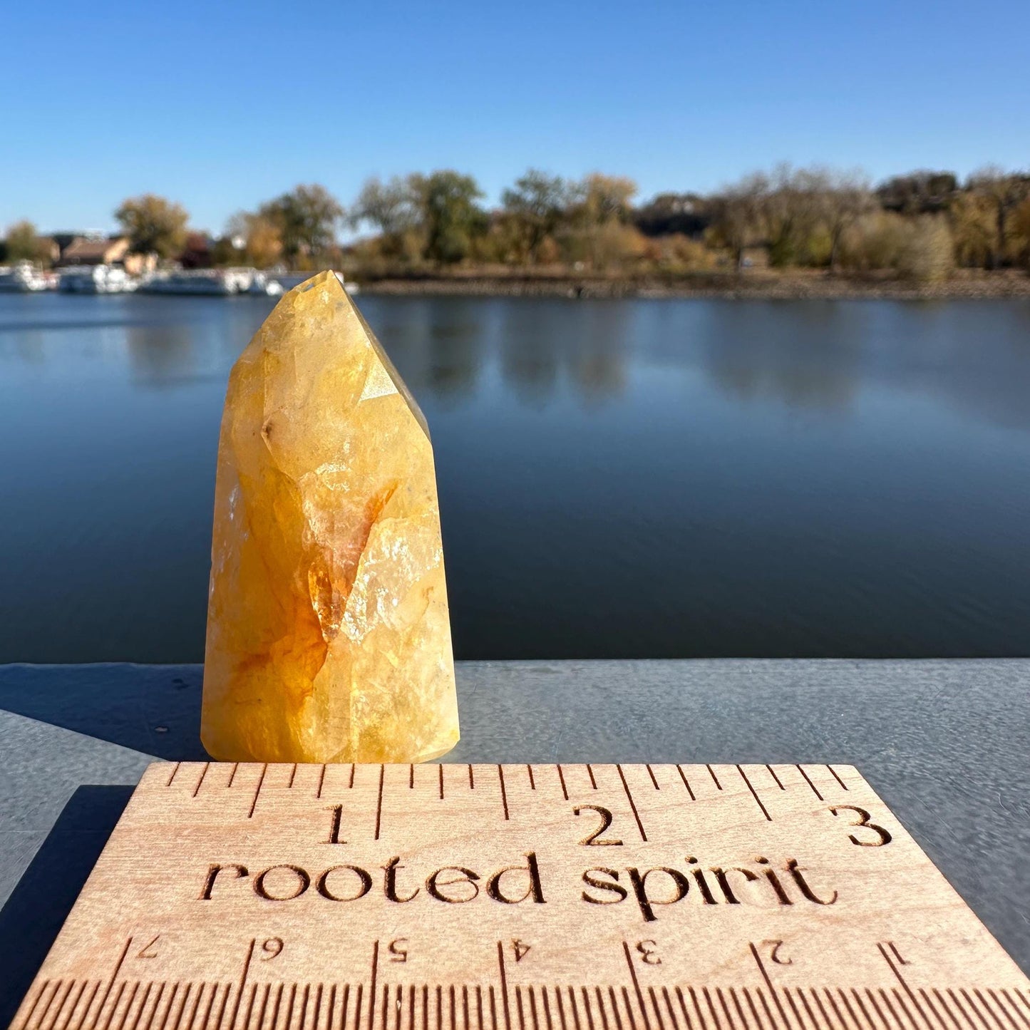 Gorgeous Golden Healer Quartz Crystal Tower | Yellow Hematoid Quartz | Metaphysical Healing and Home Decor