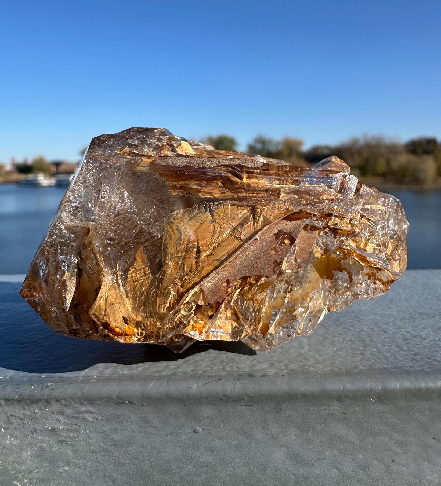 Himalayan Skeletal Quartz | Elestial Quartz | Fenster Quartz Crystal With Brown Clay Inclusions | Window Quartz