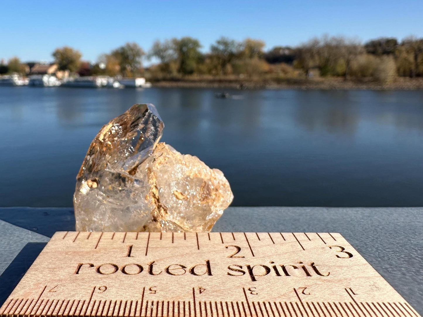 Himalayan Skeletal Quartz | Elestial Quartz | Fenster Quartz Crystal With Brown Clay Inclusions | Window Quartz