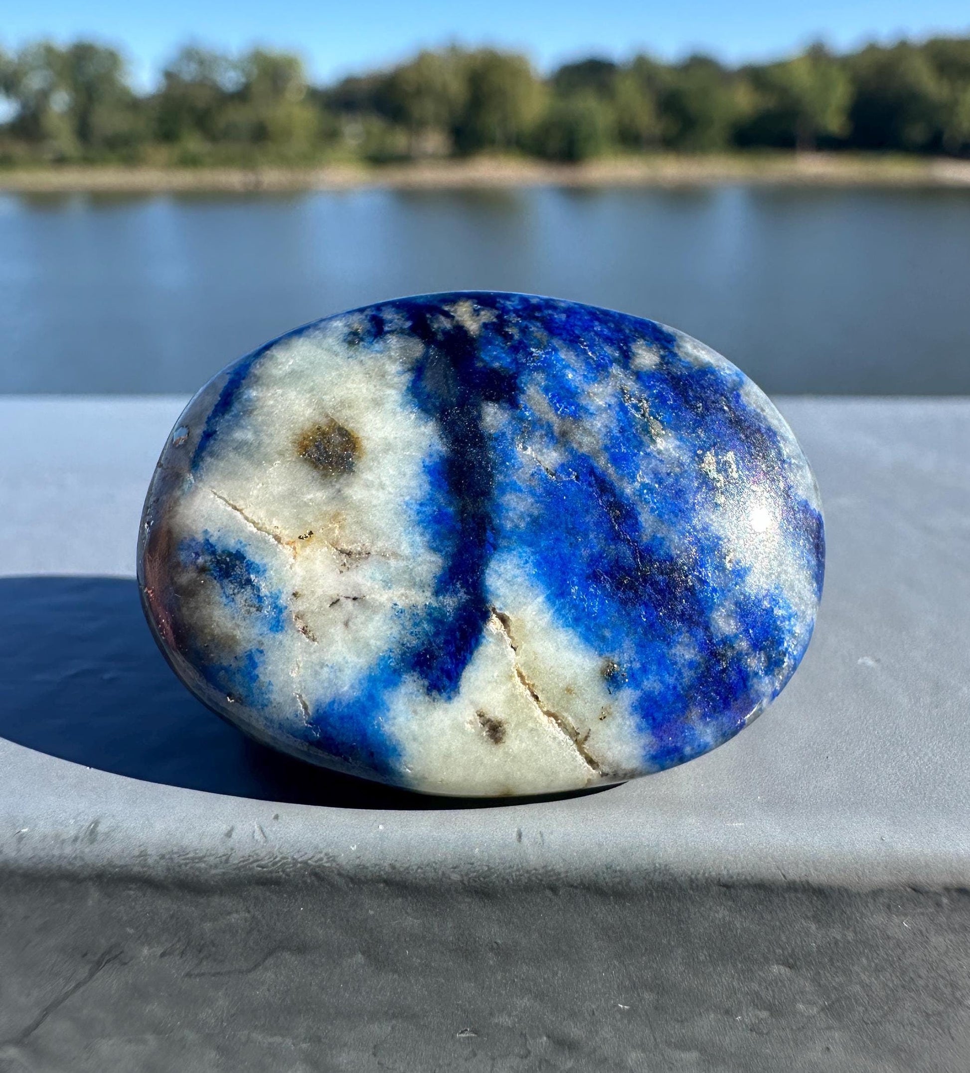 Stunning Natural Afghanite Small Palm Stone Crystal