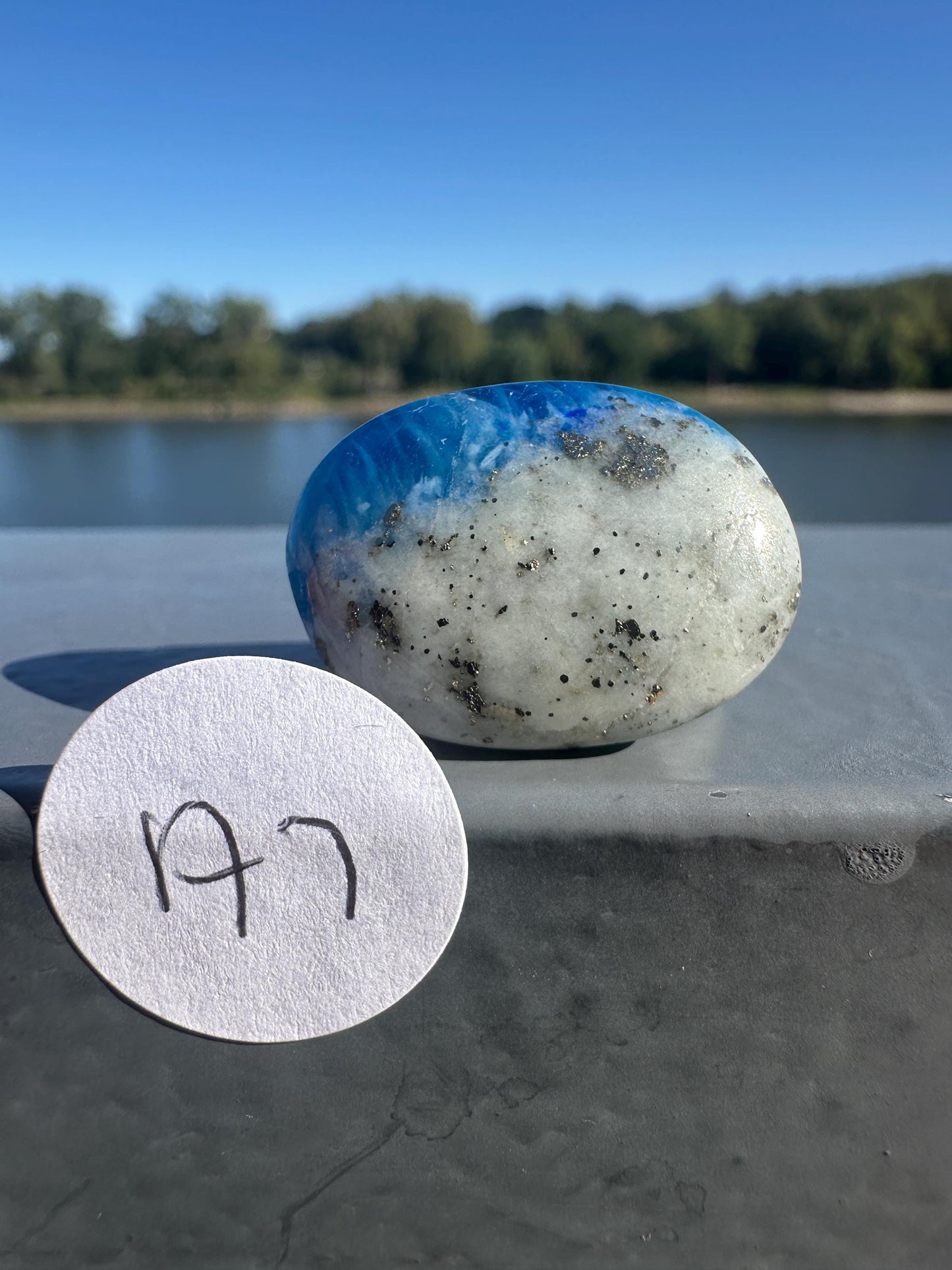 Stunning Natural Afghanite Small Palm Stone Crystal