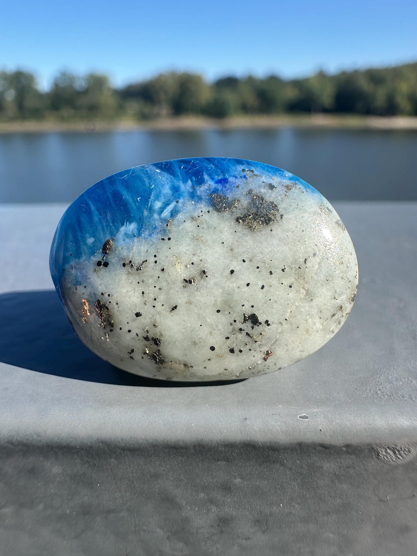 Stunning Natural Afghanite Small Palm Stone Crystal