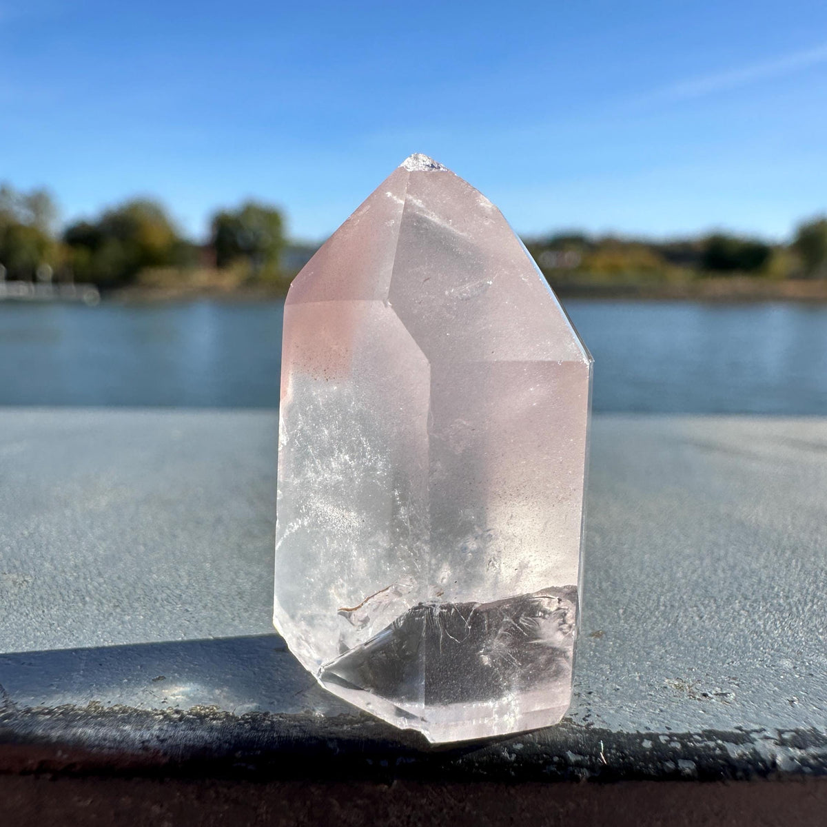 Rare Small Pink Lithium Point from Brazil | Lithium Tower | Lithium Crystal | Rare Crystals | Pink Lithium Crystal | Lithium Quartz
