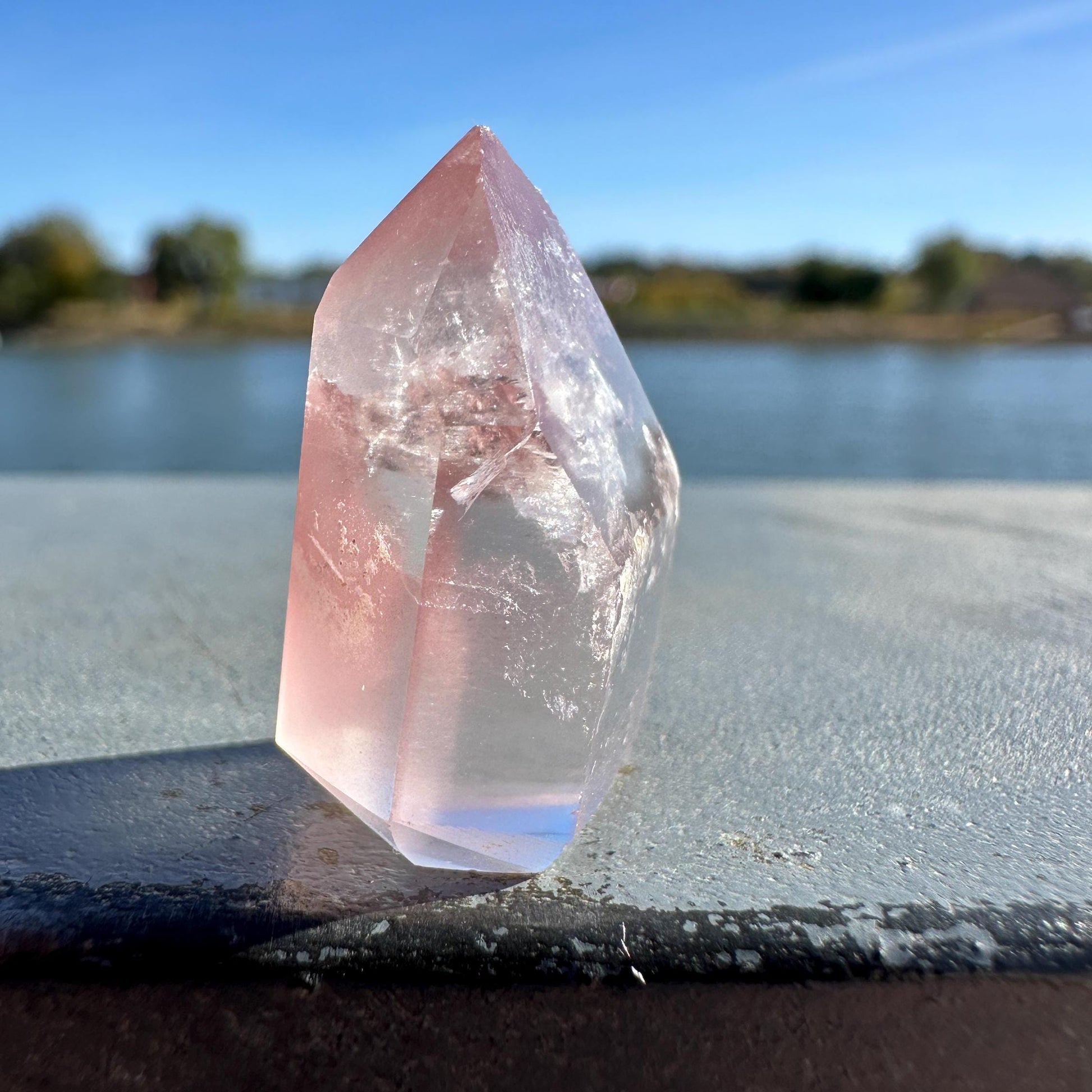 Rare Small Pink Lithium Point from Brazil | Lithium Tower | Lithium Crystal | Rare Crystals | Pink Lithium Crystal | Lithium Quartz