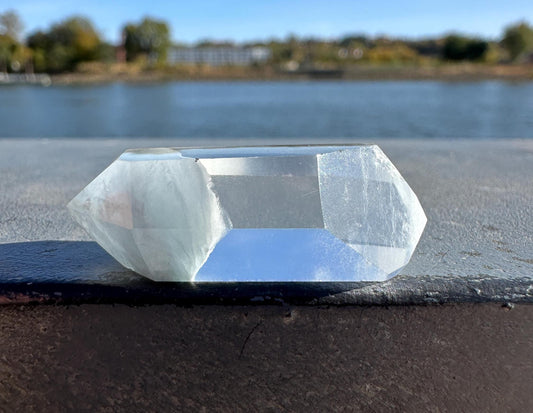 Blue Tara Quartz DT from Brazil | Rare Blue Tourmaline Clear Quartz | Indicolite | Crystal Tower