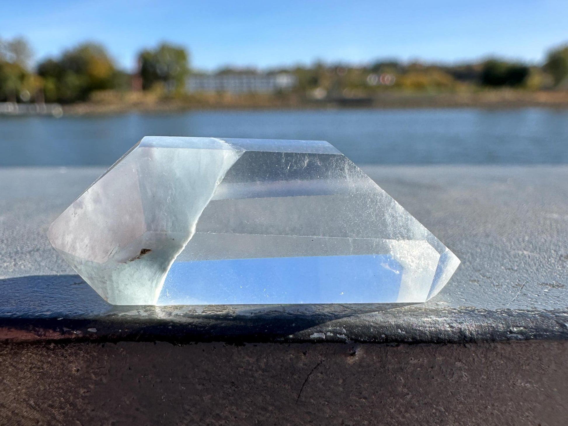 Blue Tara Quartz DT from Brazil | Rare Blue Tourmaline Clear Quartz | Indicolite | Crystal Tower