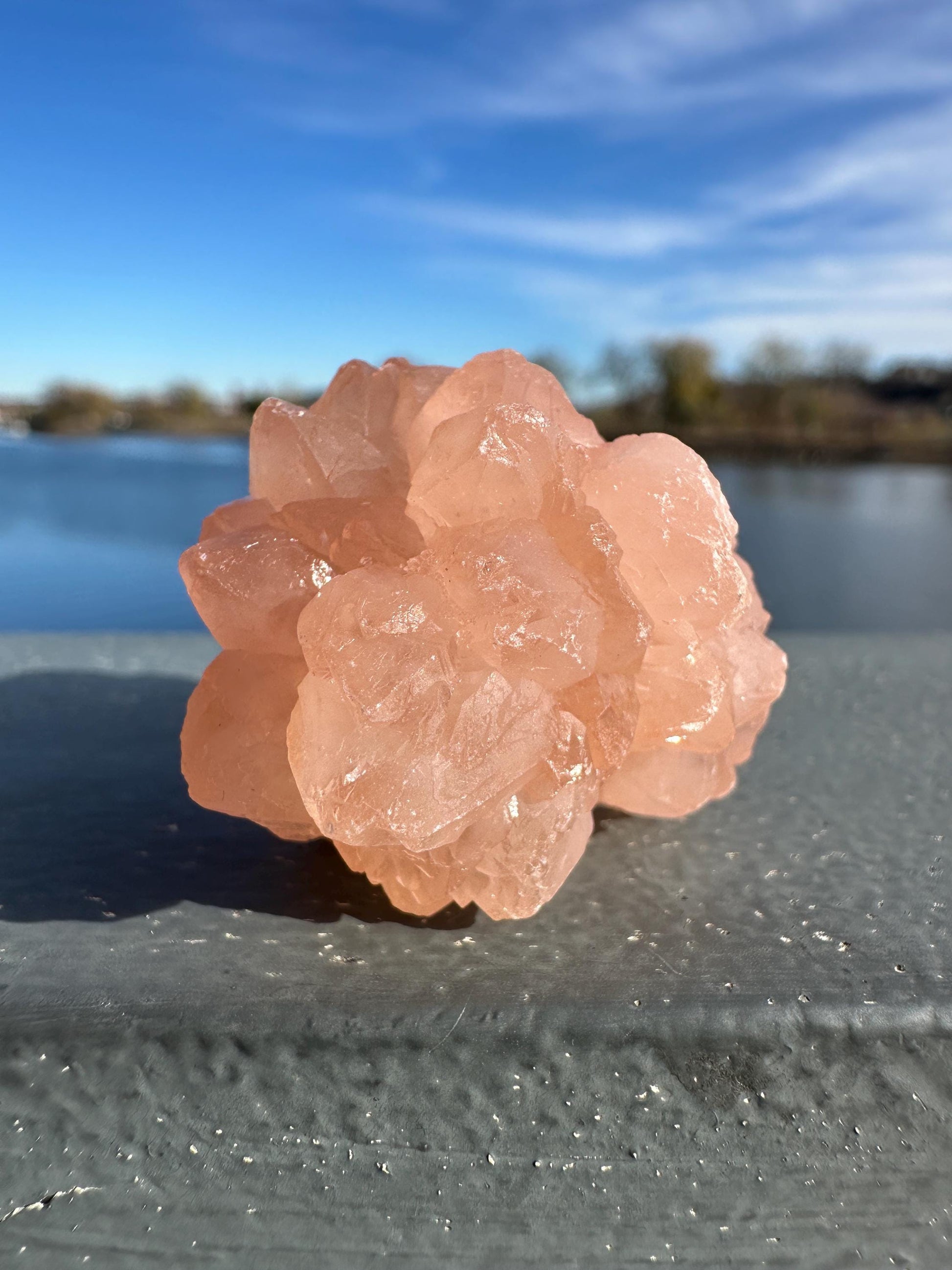 Stunning Pink Flower Quartz Natural Raw Specimen