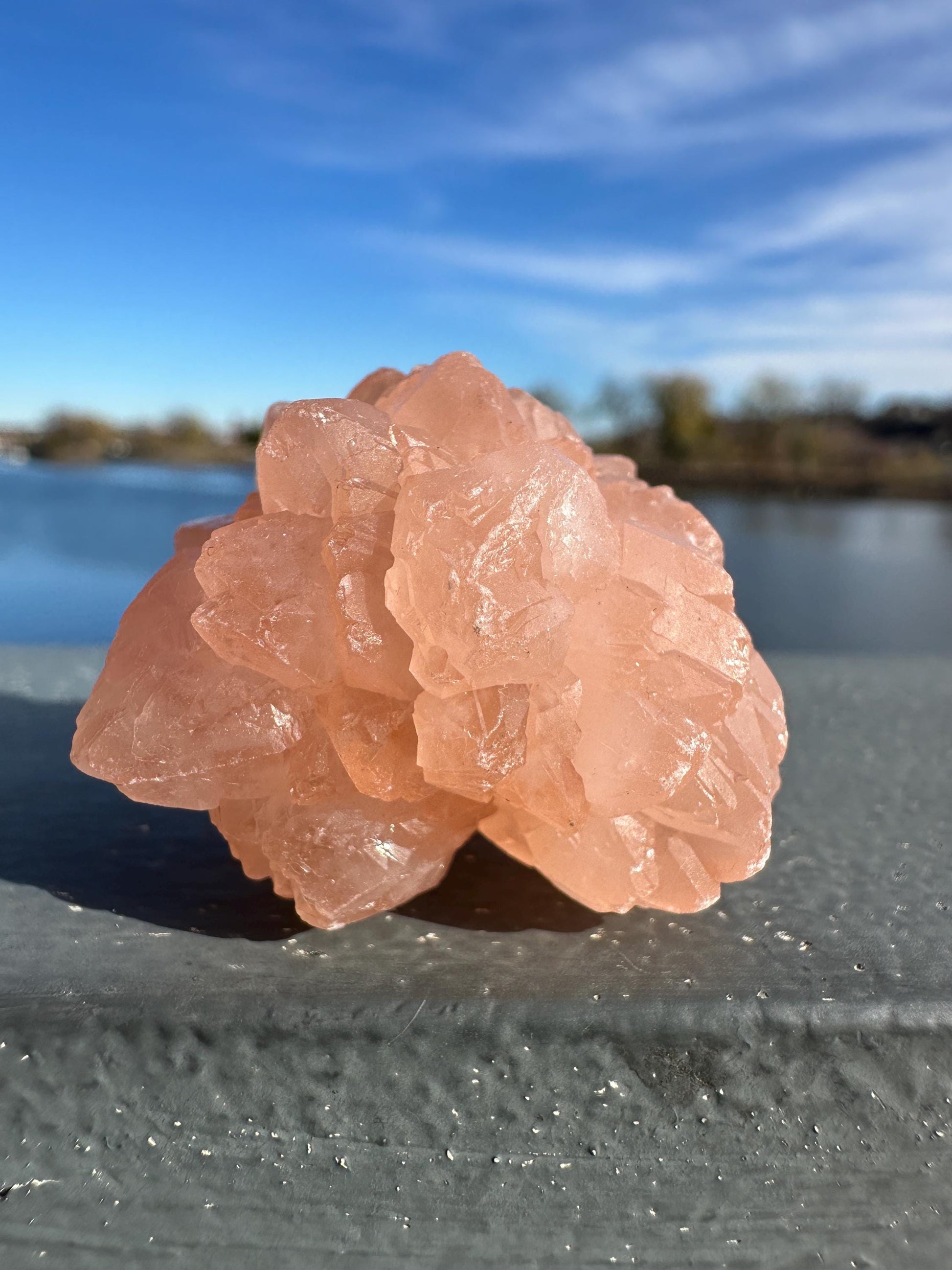 Stunning Pink Flower Quartz Natural Raw Specimen