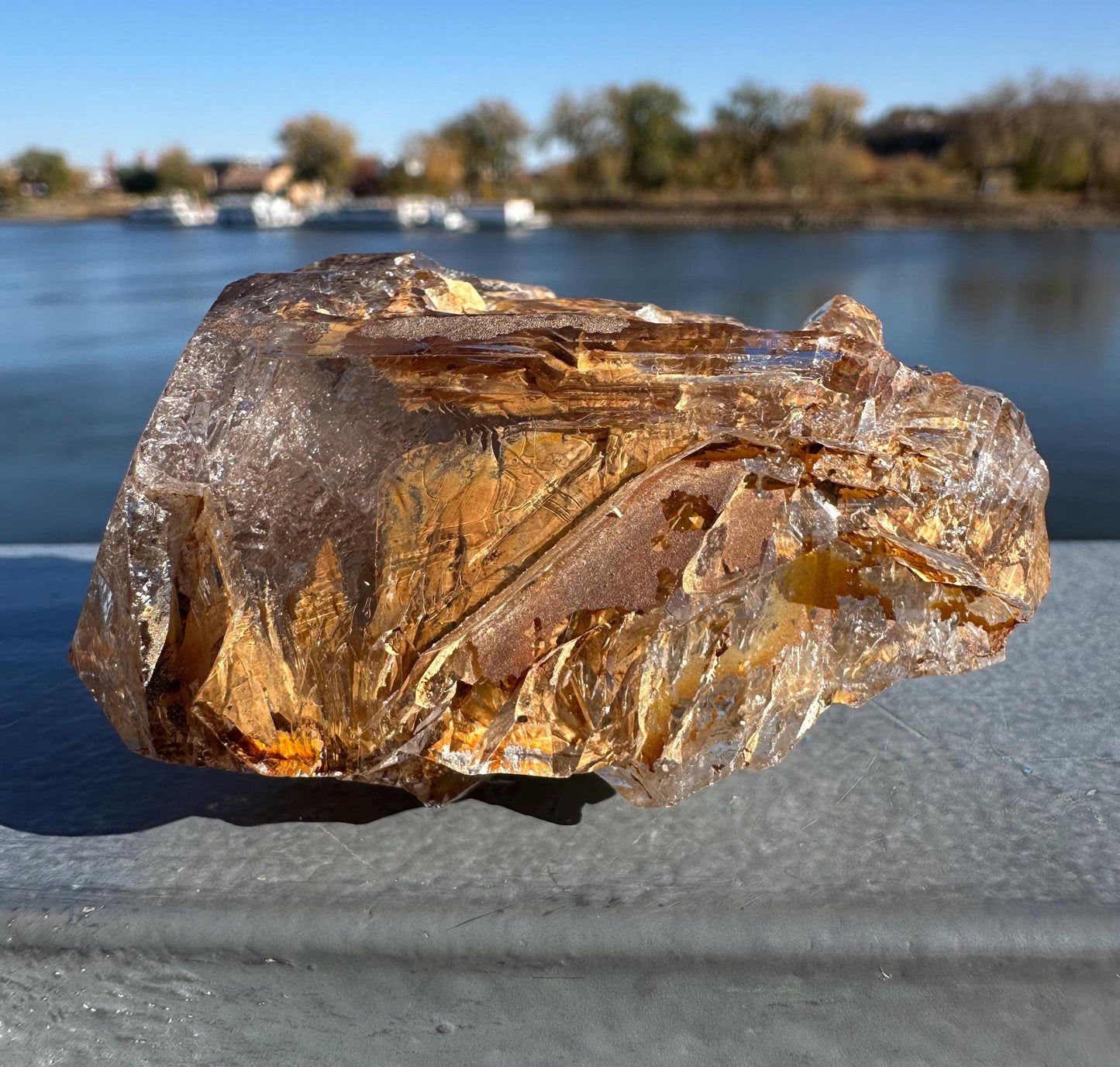 Himalayan Skeletal Quartz | Elestial Quartz | Fenster Quartz Crystal With Brown Clay Inclusions | Window Quartz