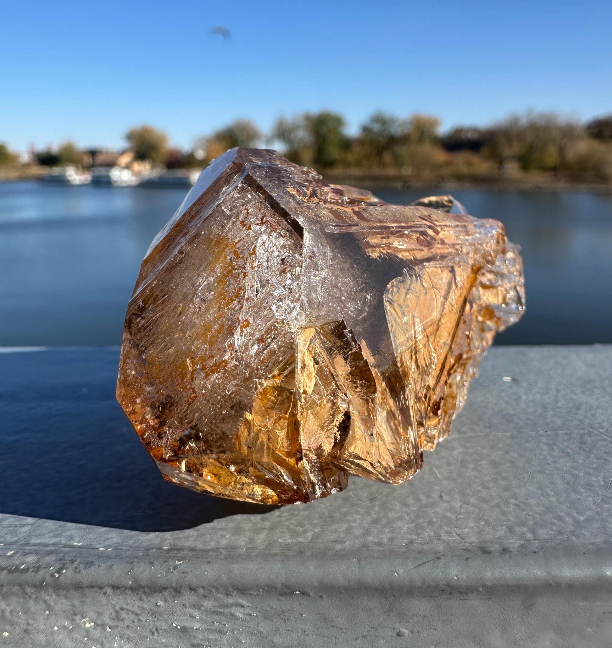 Himalayan Skeletal Quartz | Elestial Quartz | Fenster Quartz Crystal With Brown Clay Inclusions | Window Quartz