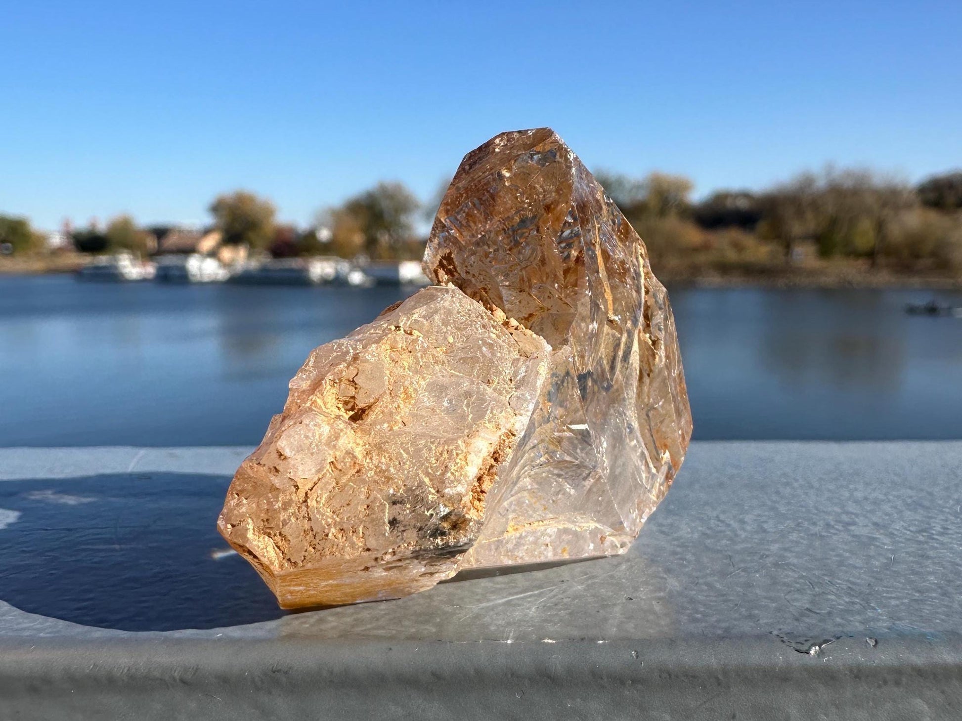 Himalayan Skeletal Quartz | Elestial Quartz | Fenster Quartz Crystal With Brown Clay Inclusions | Window Quartz