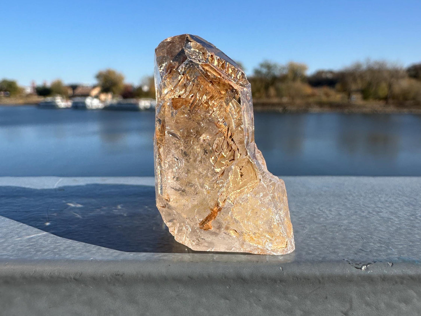 Himalayan Skeletal Quartz | Elestial Quartz | Fenster Quartz Crystal With Brown Clay Inclusions | Window Quartz