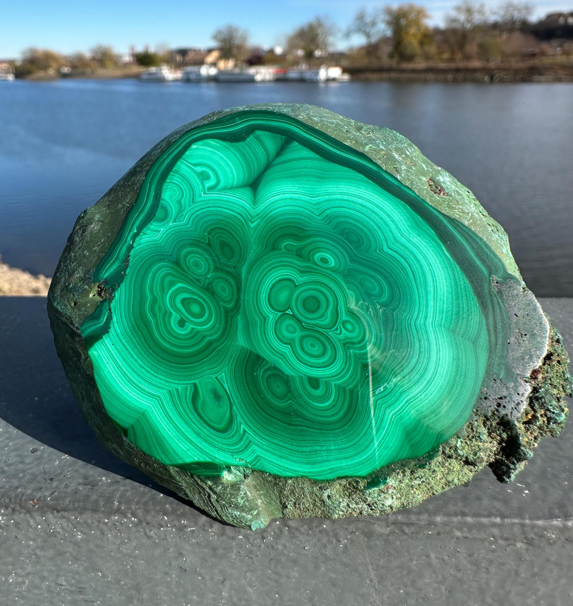 Stunning Malachite Polished Slab | Manifestation | Transformation | Love | Protection | Abundance | Altar | Meditation