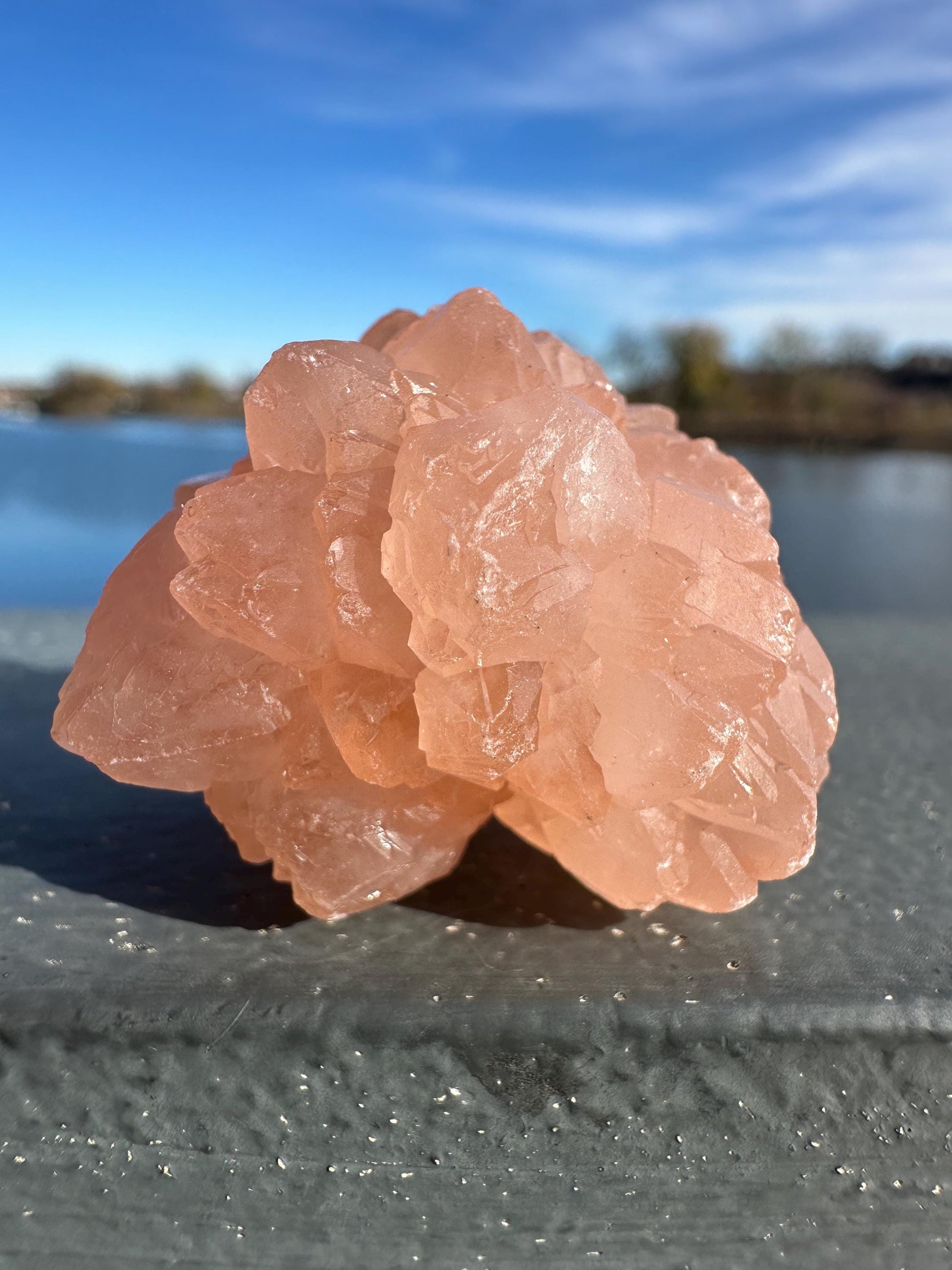 Stunning Pink Flower Quartz Natural Raw Specimen