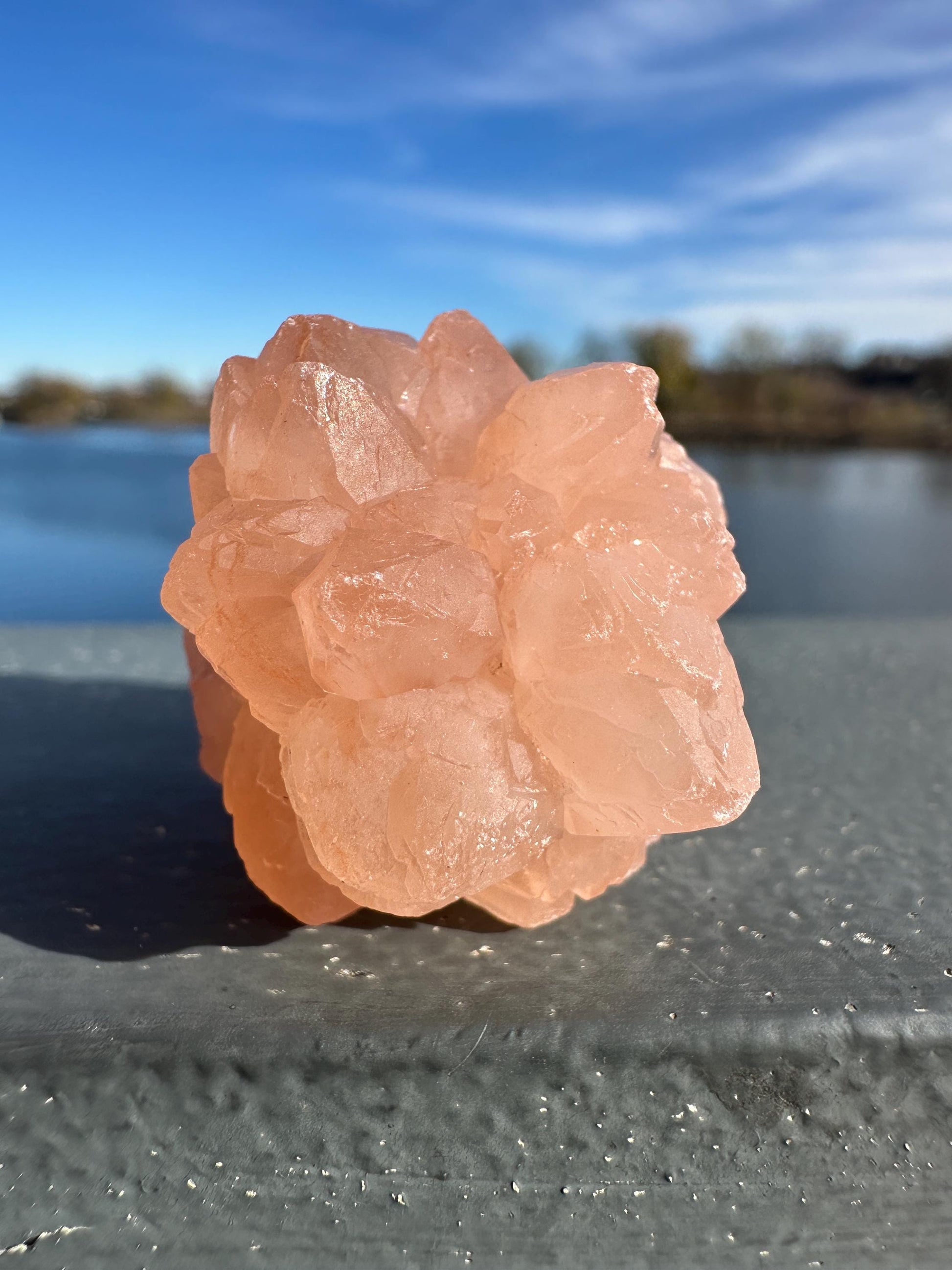 Stunning Pink Flower Quartz Natural Raw Specimen