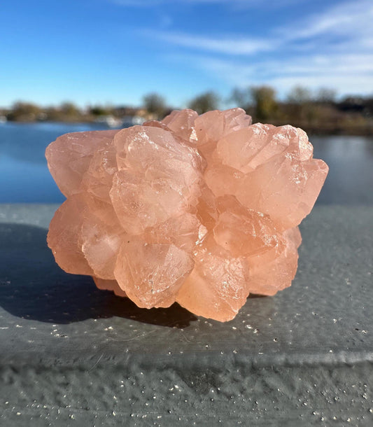 Stunning Pink Flower Quartz Natural Raw Specimen