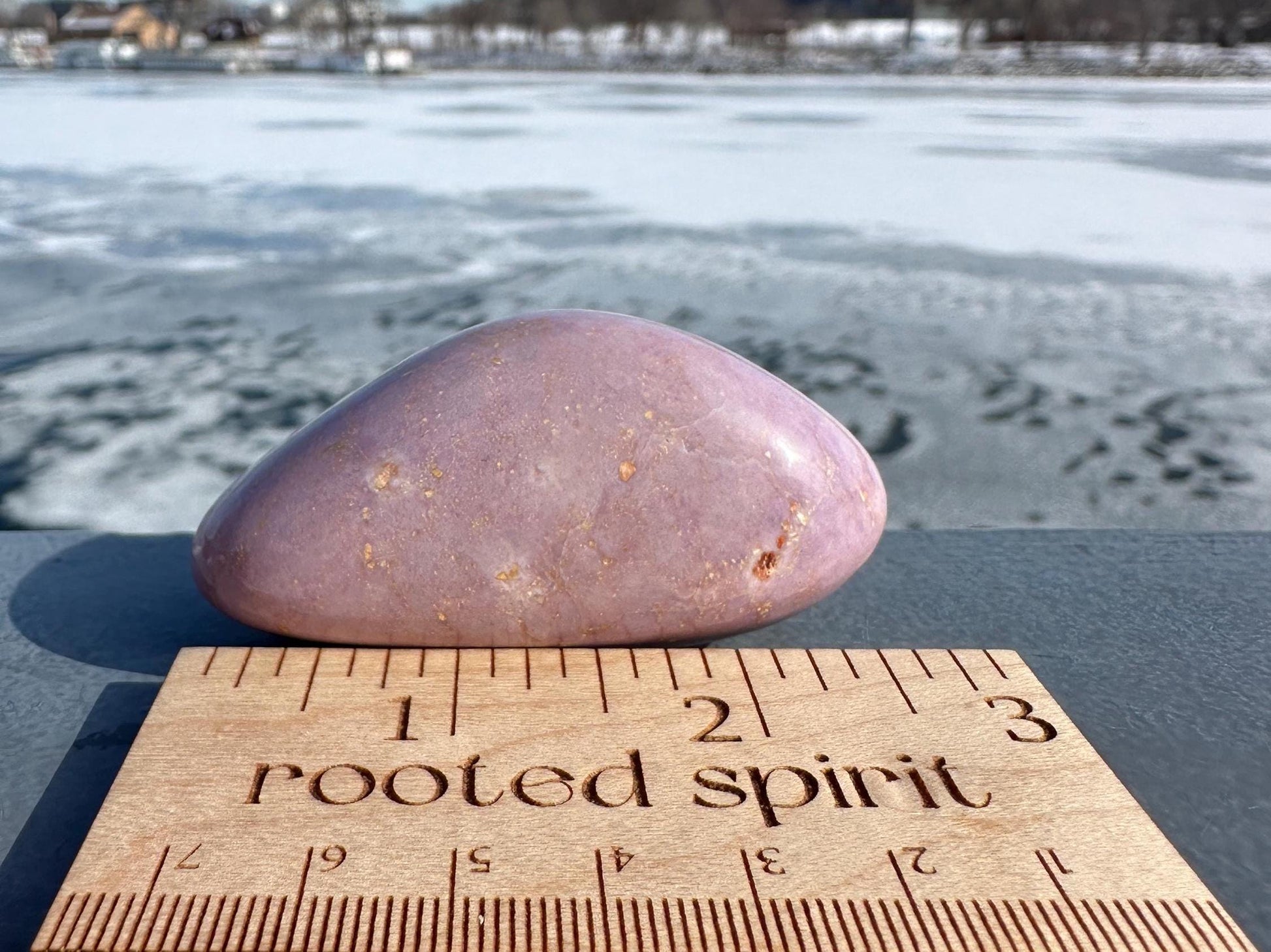 Gorgeous Natural Phosphosiderite Palm Stone