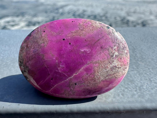 Stunning Cobalto Calcite Small Palm Stone | Home Decor | Crystal and Stones