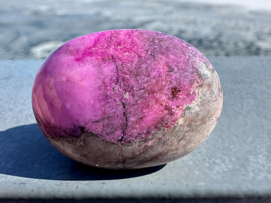 Stunning Cobalto Calcite Small Palm Stone | Home Decor | Crystal and Stones