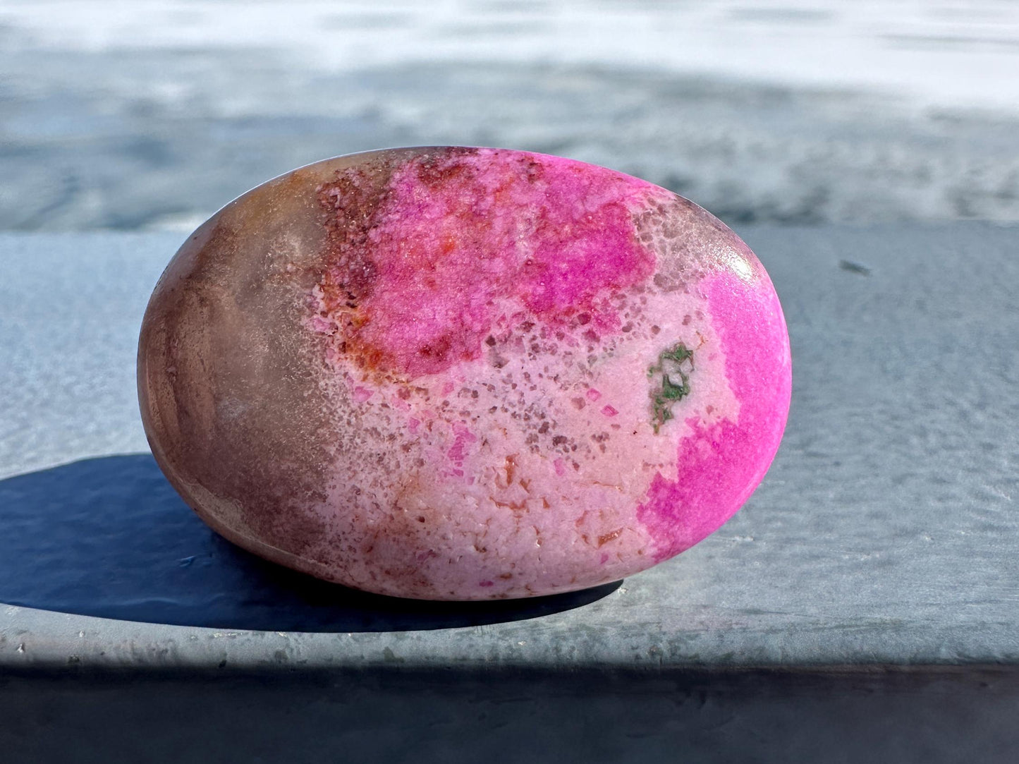Stunning Cobalto Calcite Small Palm Stone | Home Decor | Crystal and Stones