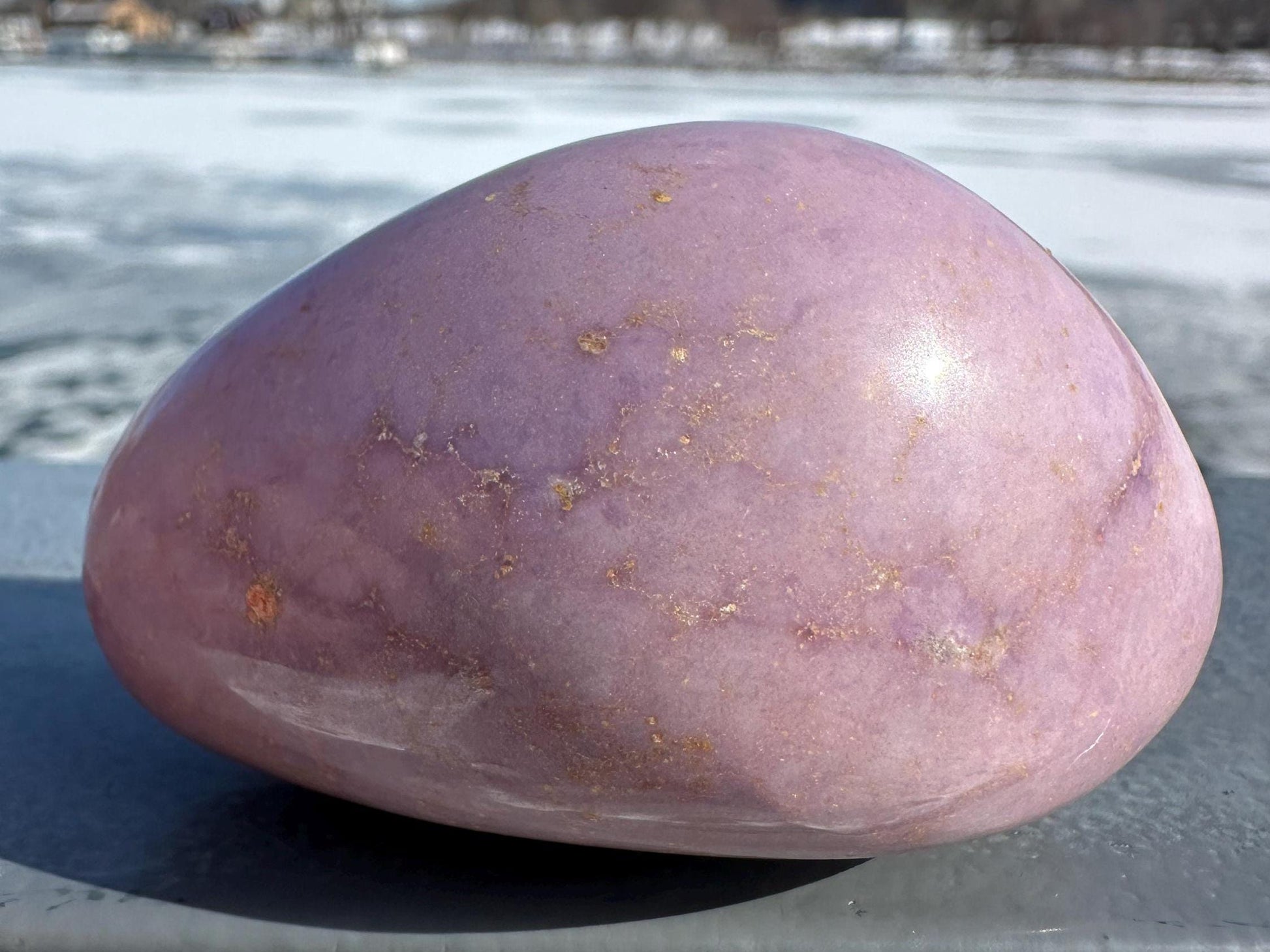 Gorgeous Natural Phosphosiderite Palm Stone