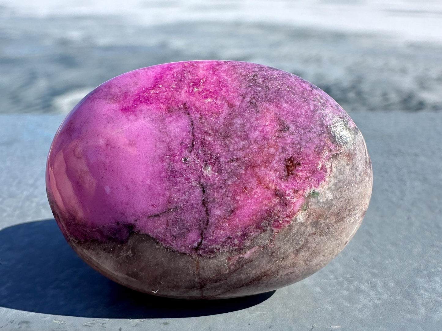 Stunning Cobalto Calcite Small Palm Stone | Home Decor | Crystal and Stones