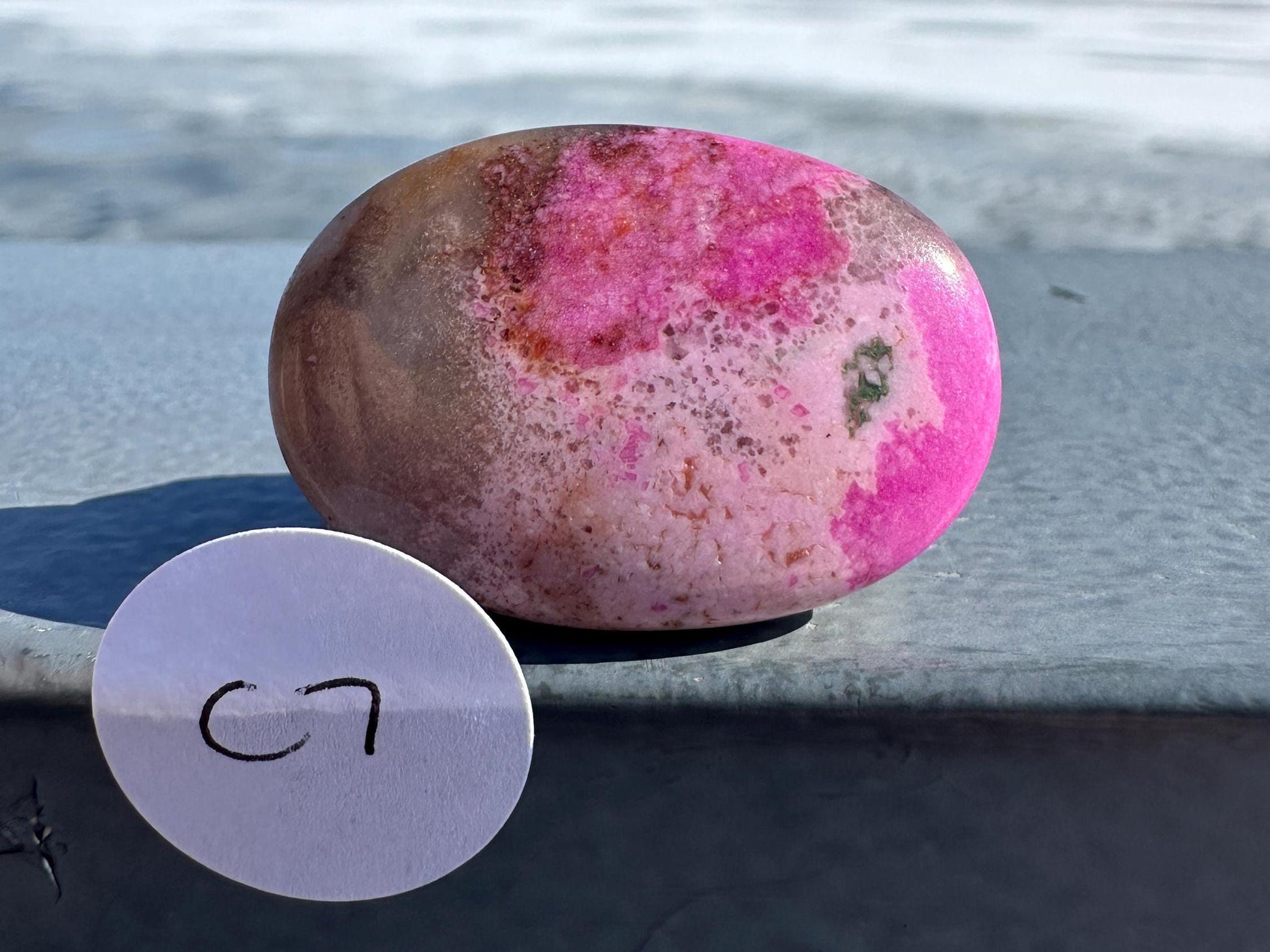 Stunning Cobalto Calcite Small Palm Stone | Home Decor | Crystal and Stones