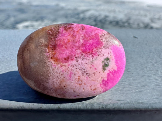 Stunning Cobalto Calcite Small Palm Stone | Home Decor | Crystal and Stones