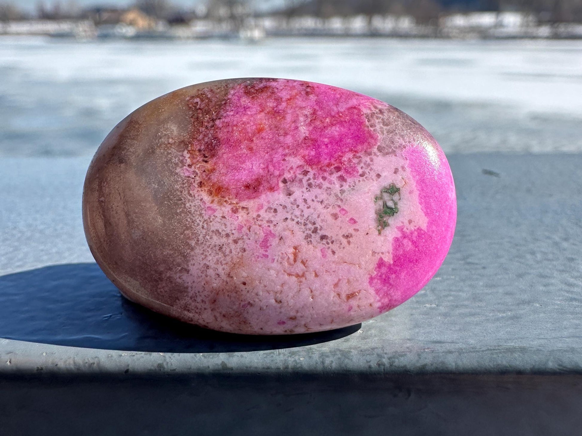 Stunning Cobalto Calcite Small Palm Stone | Home Decor | Crystal and Stones