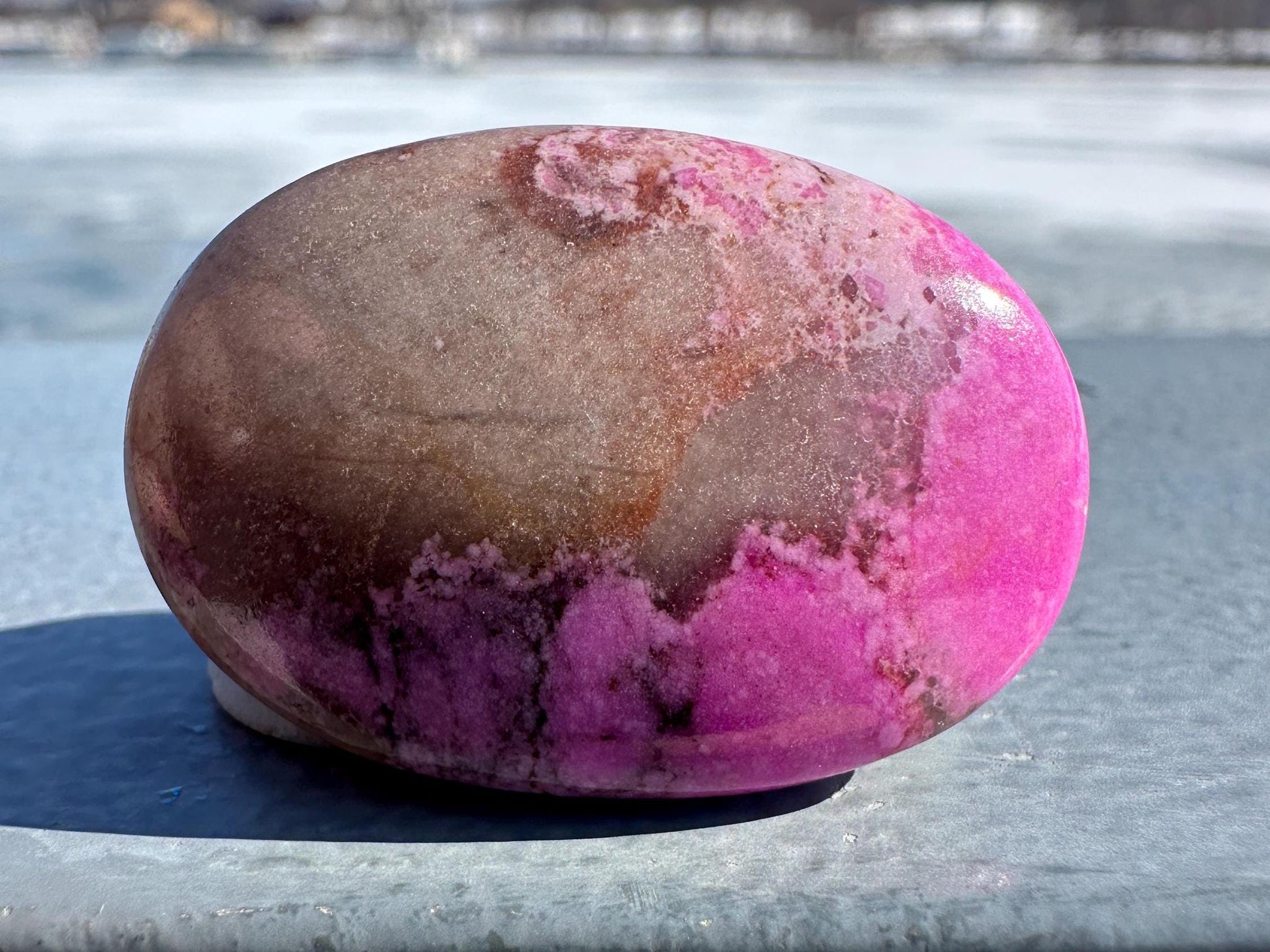 Stunning Cobalto Calcite Small Palm Stone | Home Decor | Crystal and Stones