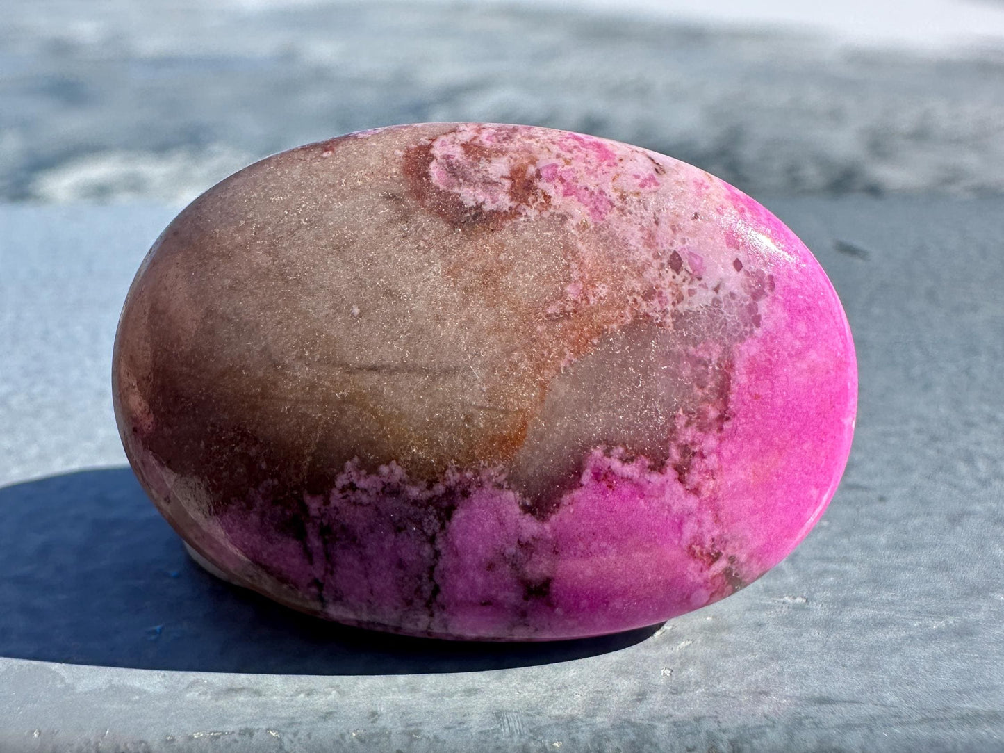 Stunning Cobalto Calcite Small Palm Stone | Home Decor | Crystal and Stones