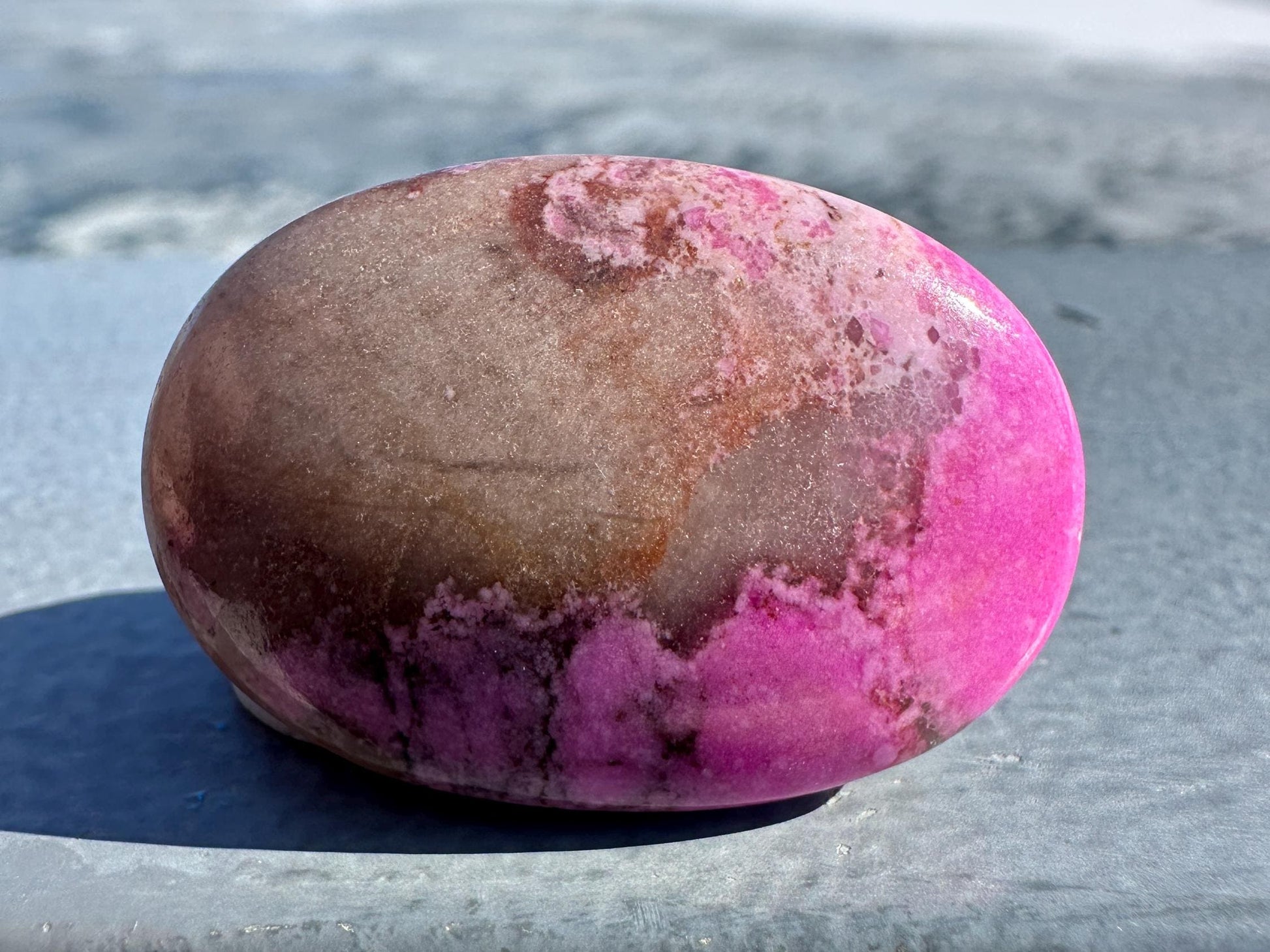 Stunning Cobalto Calcite Small Palm Stone | Home Decor | Crystal and Stones